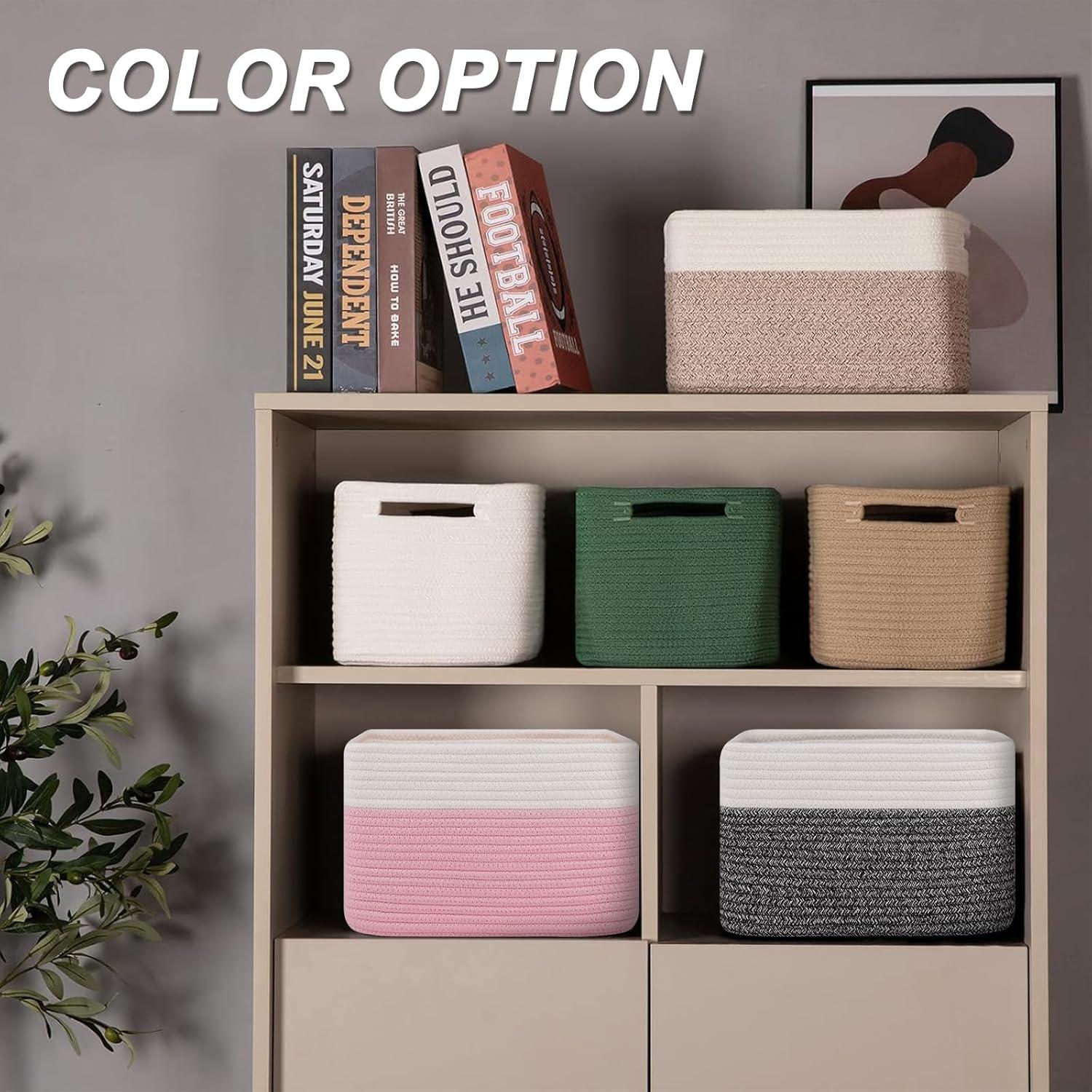 Cestas de Almacenamiento Tejidas SIXDOVE - 4 Unidades 33x22.9x19.8cm