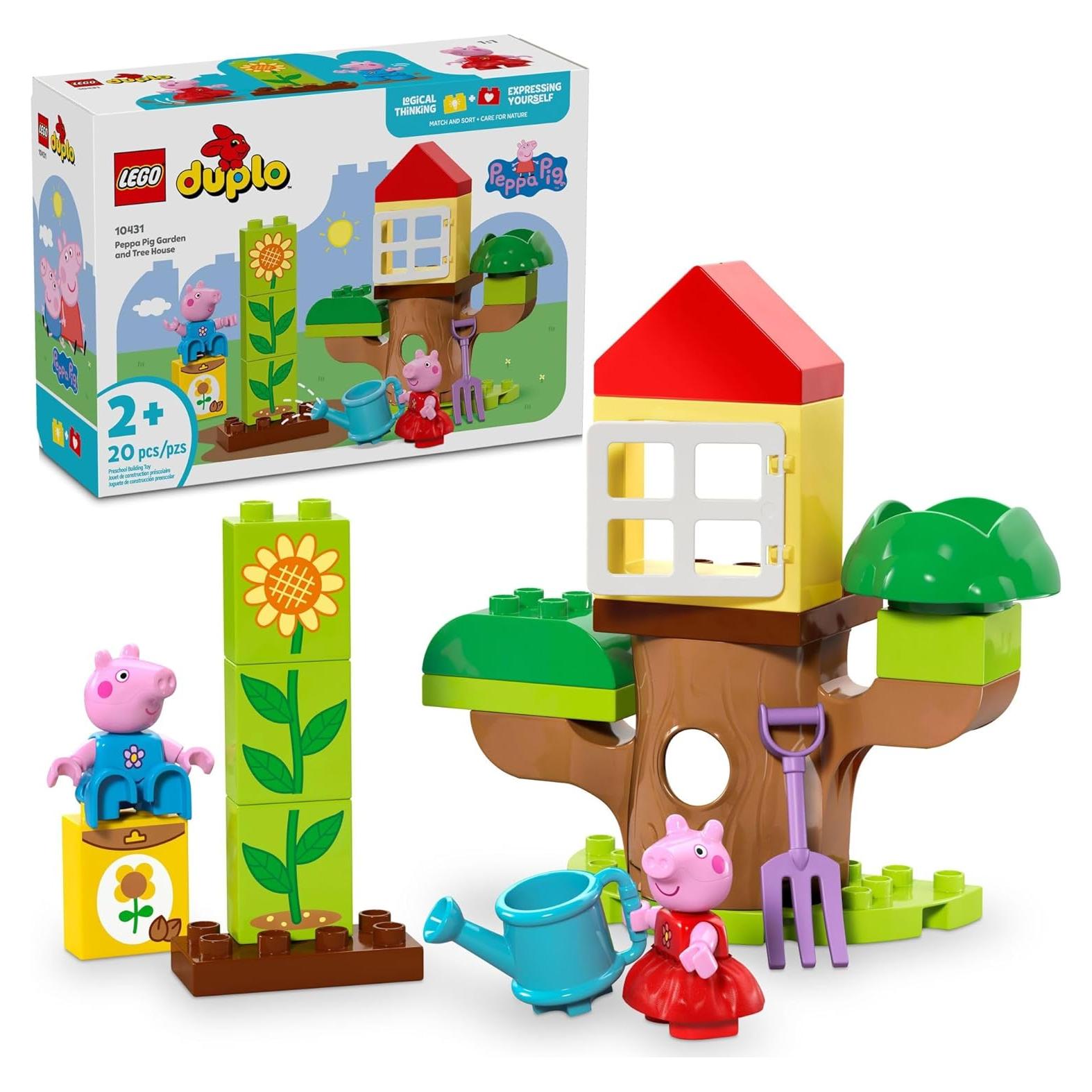 LEGO DUPLO Peppa Pig Jardín y Casa del Árbol 20 Piezas