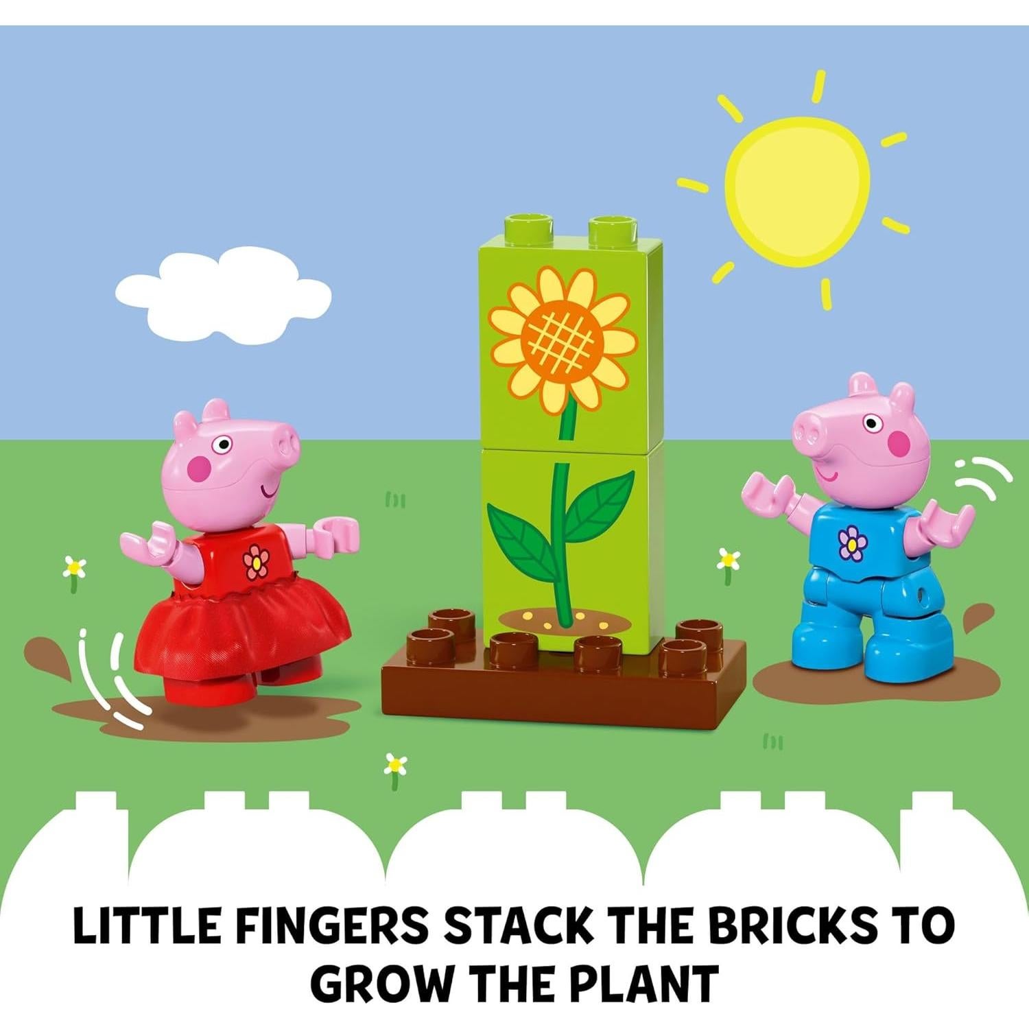 LEGO DUPLO Peppa Pig Jardín y Casa del Árbol 20 Piezas