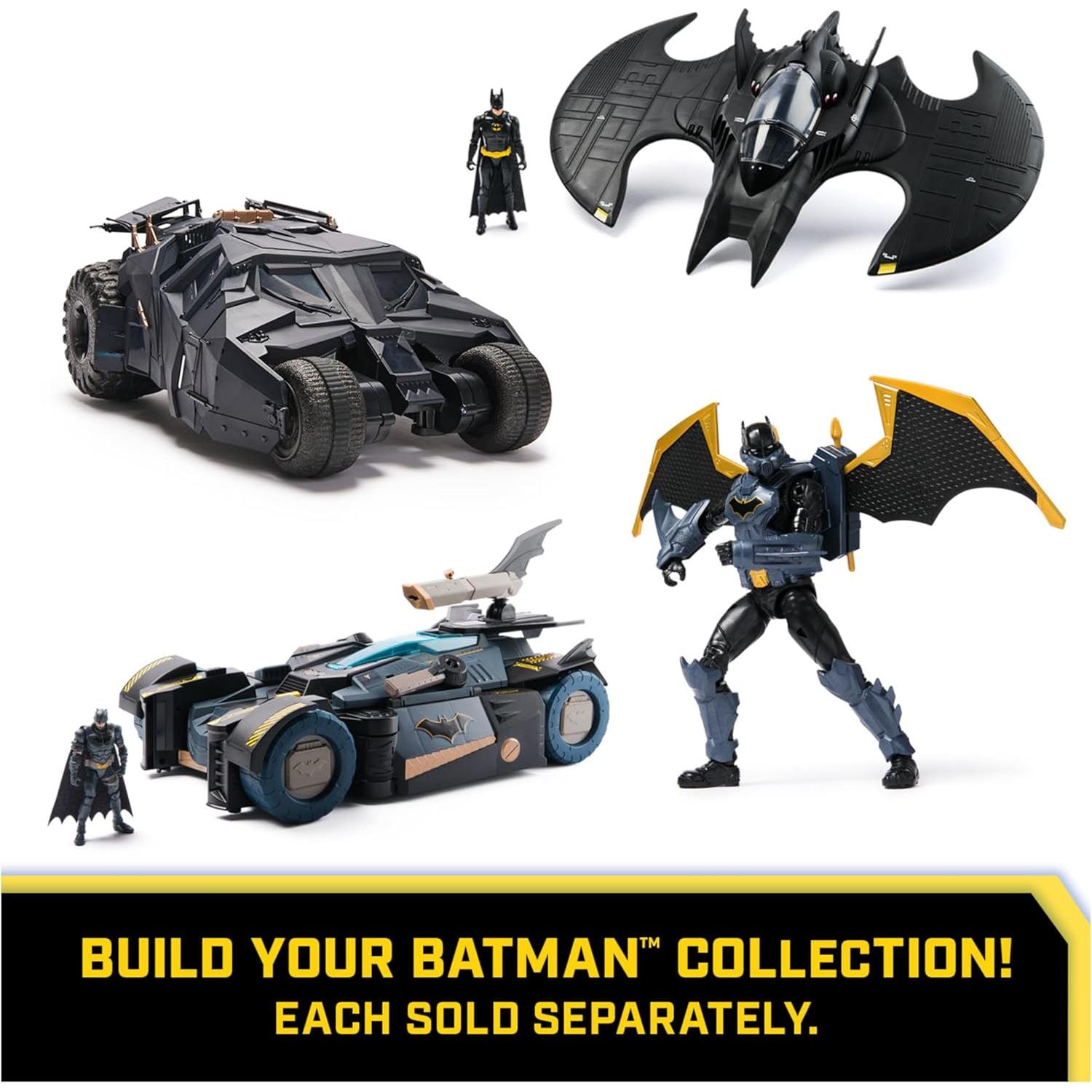 Conjunto Batwing y figura Batman 4" Spin Master - Edición 85 Aniversario