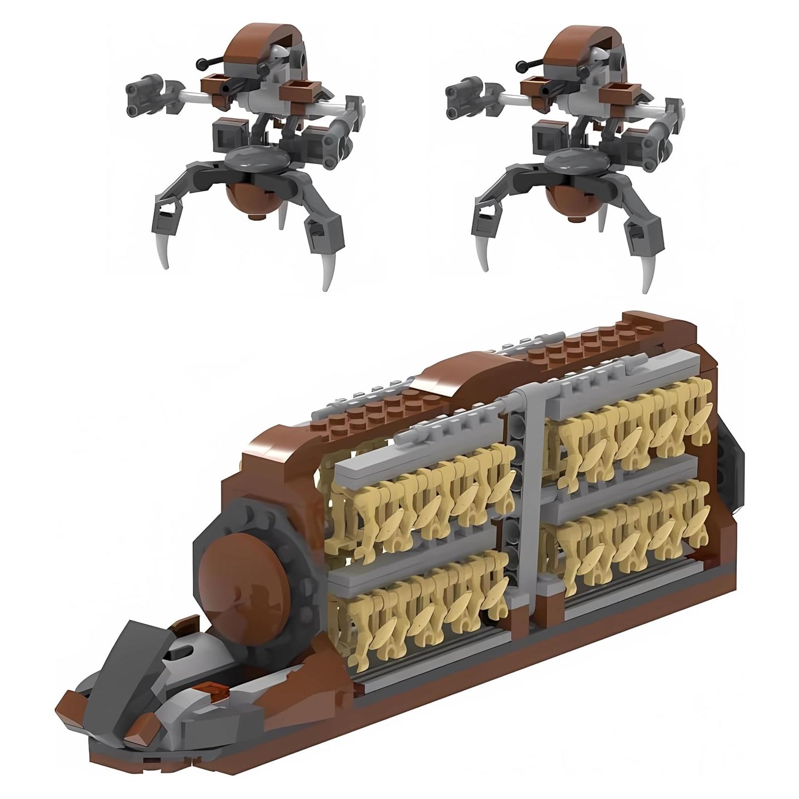 Kit de Construcción 32 Piezas Soldados Clanker + 2 Droidekas