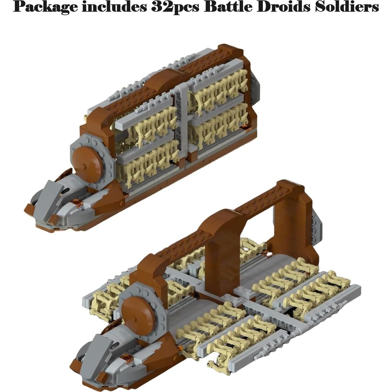 Kit de Construcción 32 Piezas Soldados Clanker + 2 Droidekas