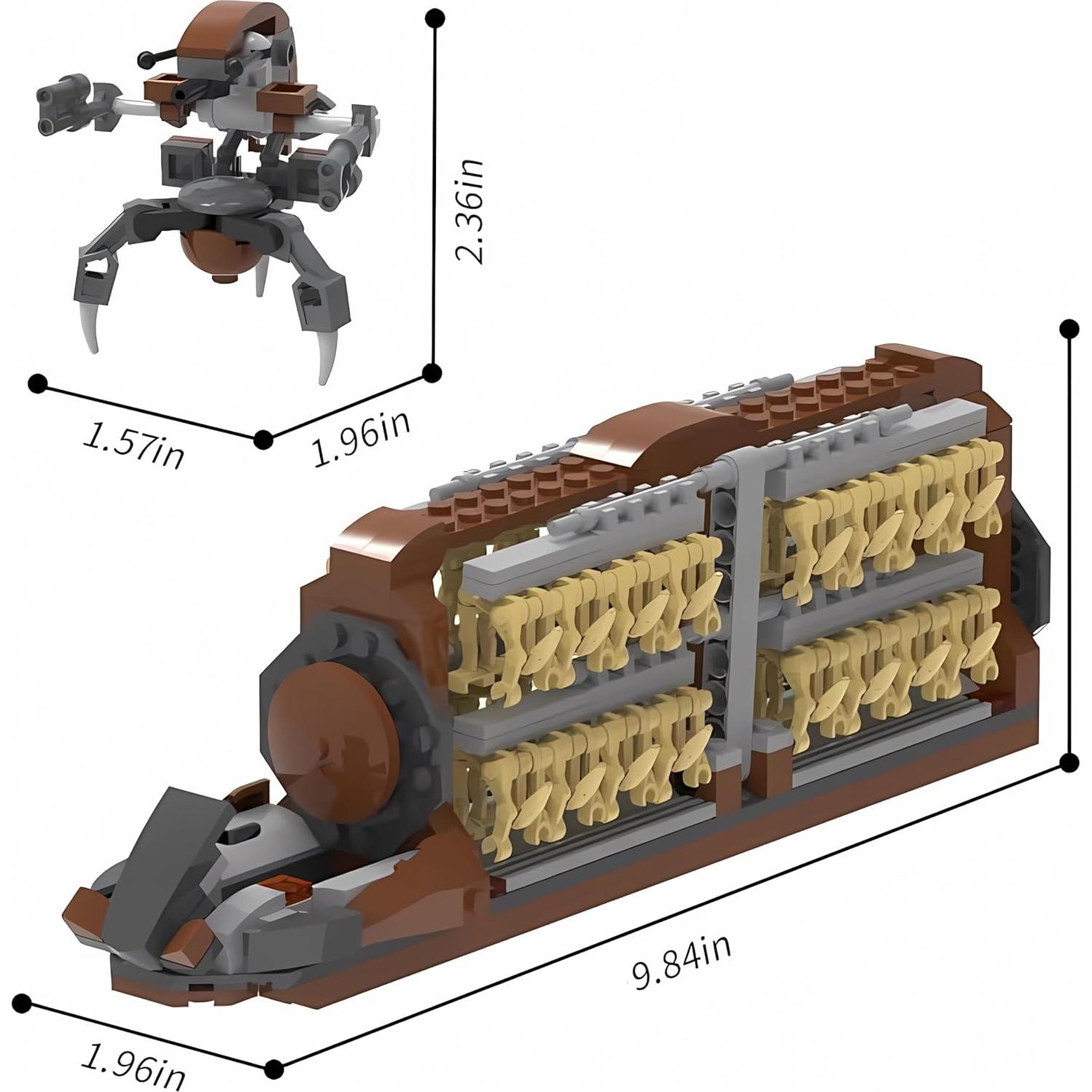 Kit de Construcción 32 Piezas Soldados Clanker + 2 Droidekas