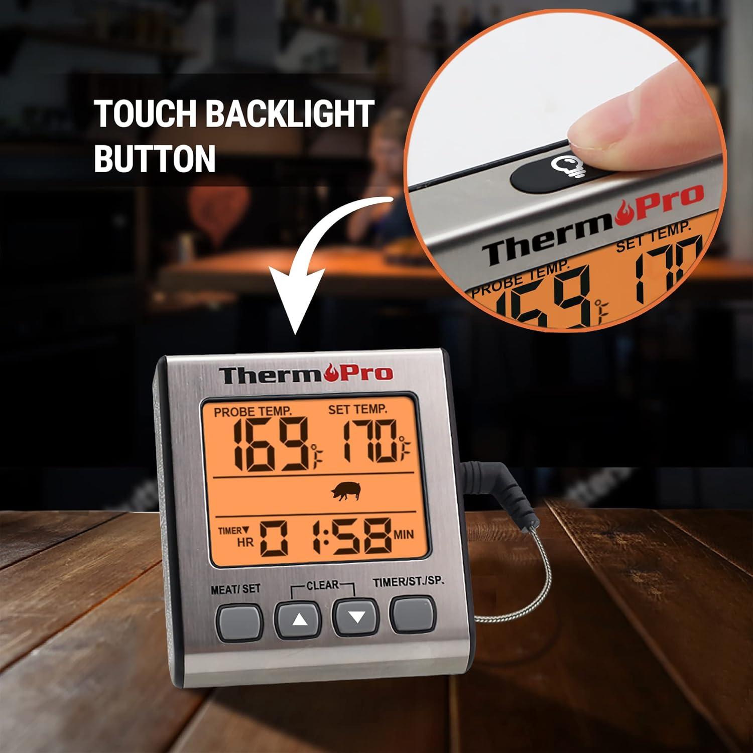 Termómetro Digital de Carne ThermoPro TP16S con Luz de Fondo