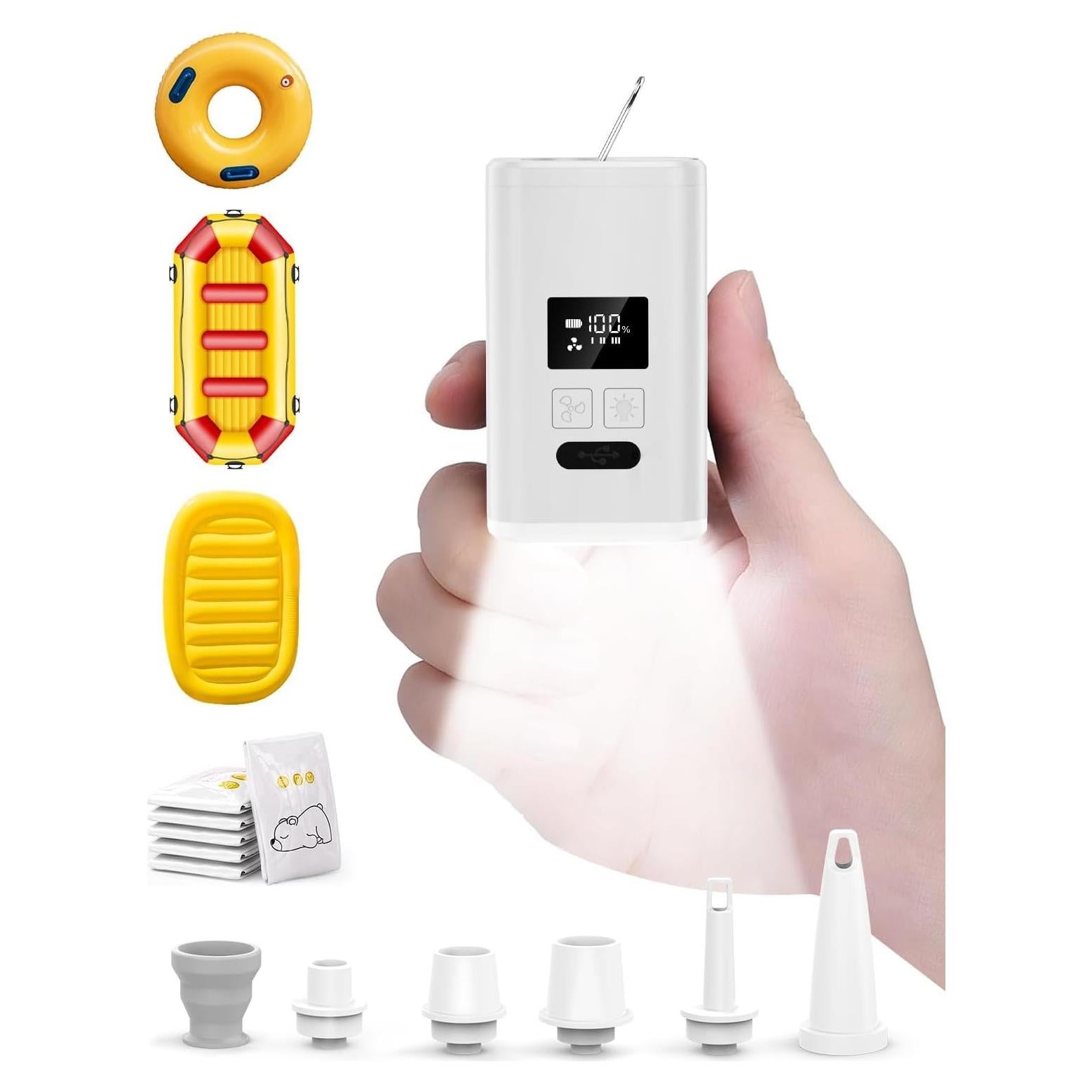 Bomba de Aire Portátil ZOPOM Mini Recargable USB 150L/min