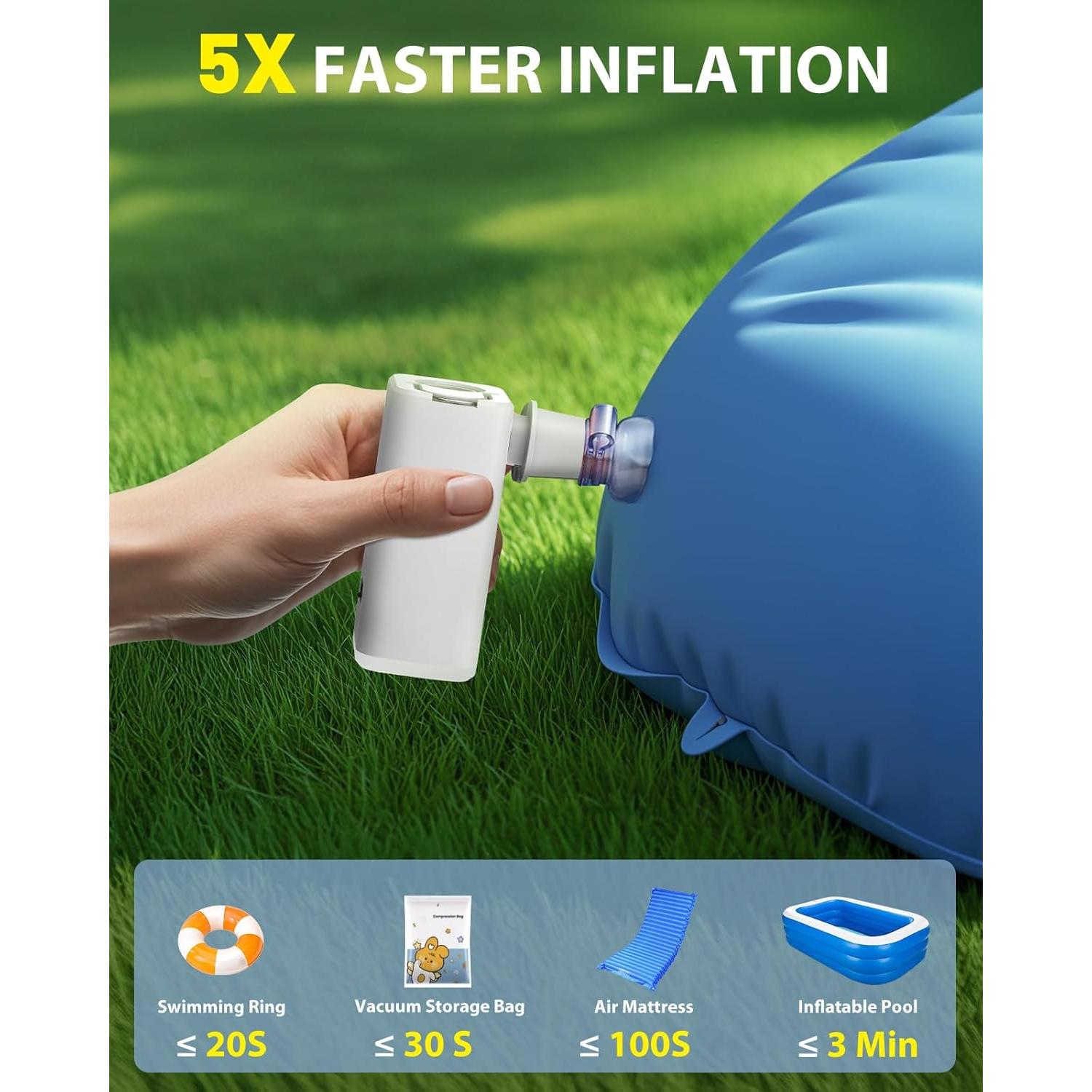 Bomba de Aire Portátil ZOPOM Mini Recargable USB 150L/min