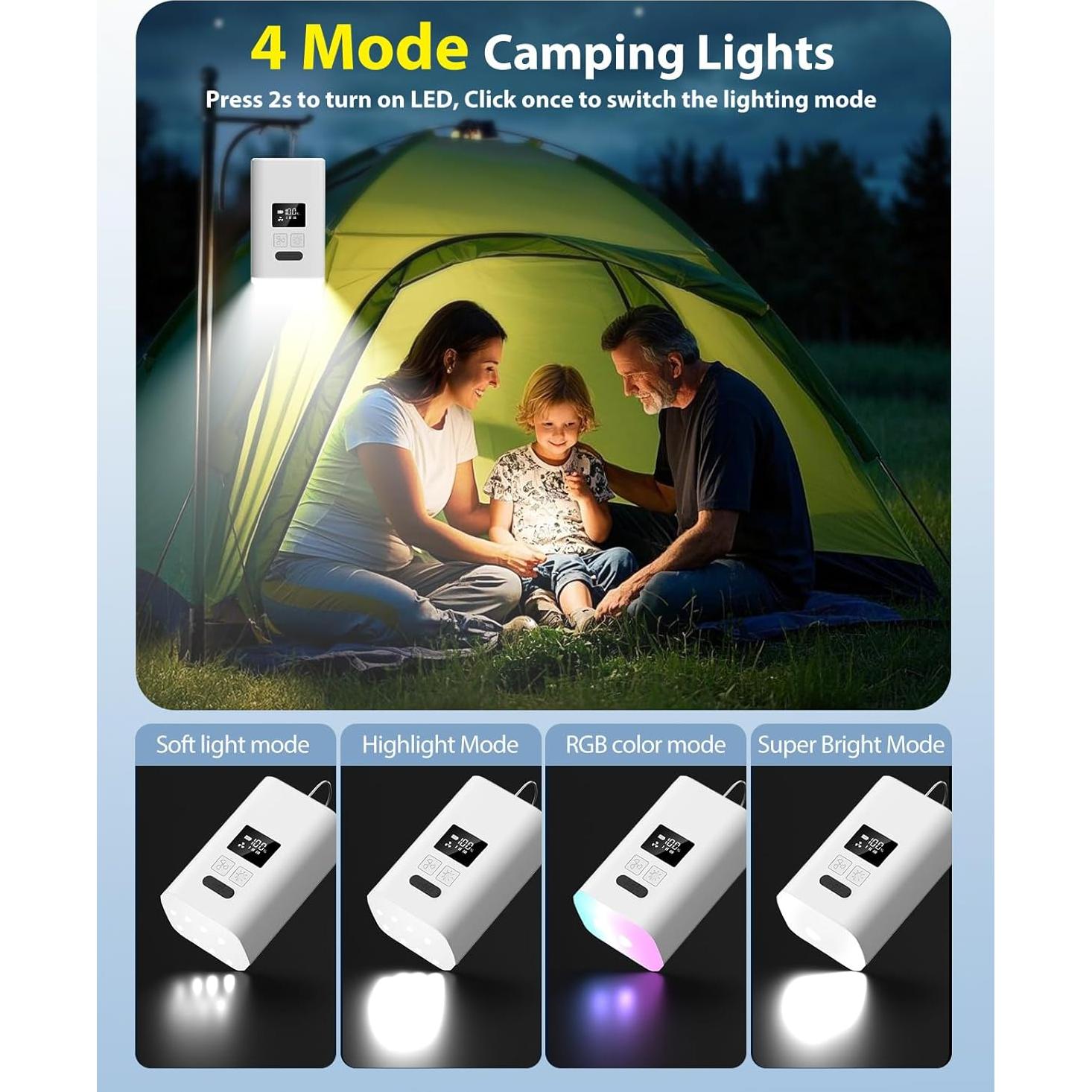 Bomba de Aire Portátil ZOPOM Mini Recargable USB 150L/min