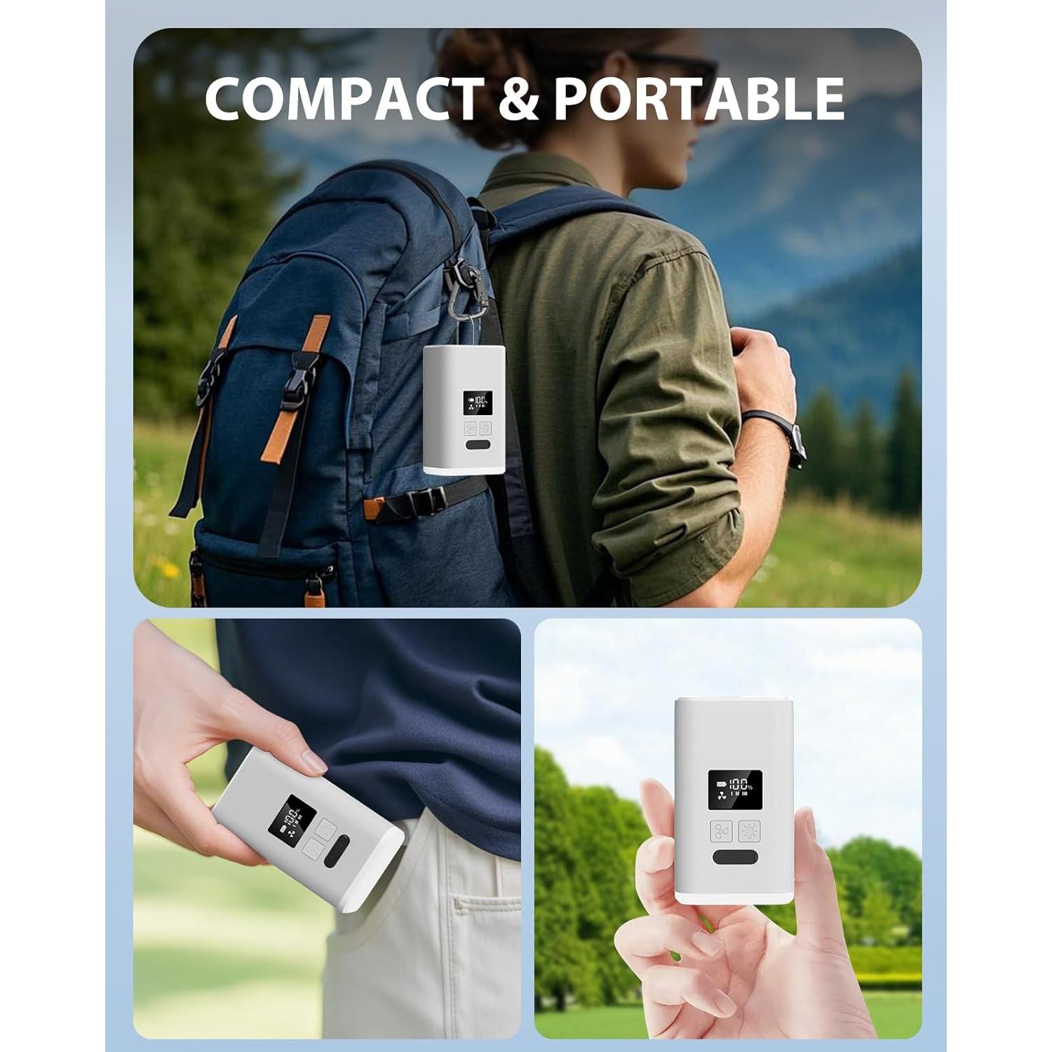 Bomba de Aire Portátil ZOPOM Mini Recargable USB 150L/min