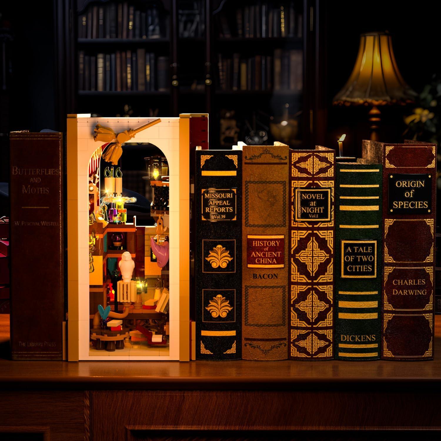 Conjunto de Construcción Magic Book Nook con Luz LED 1015 PCS