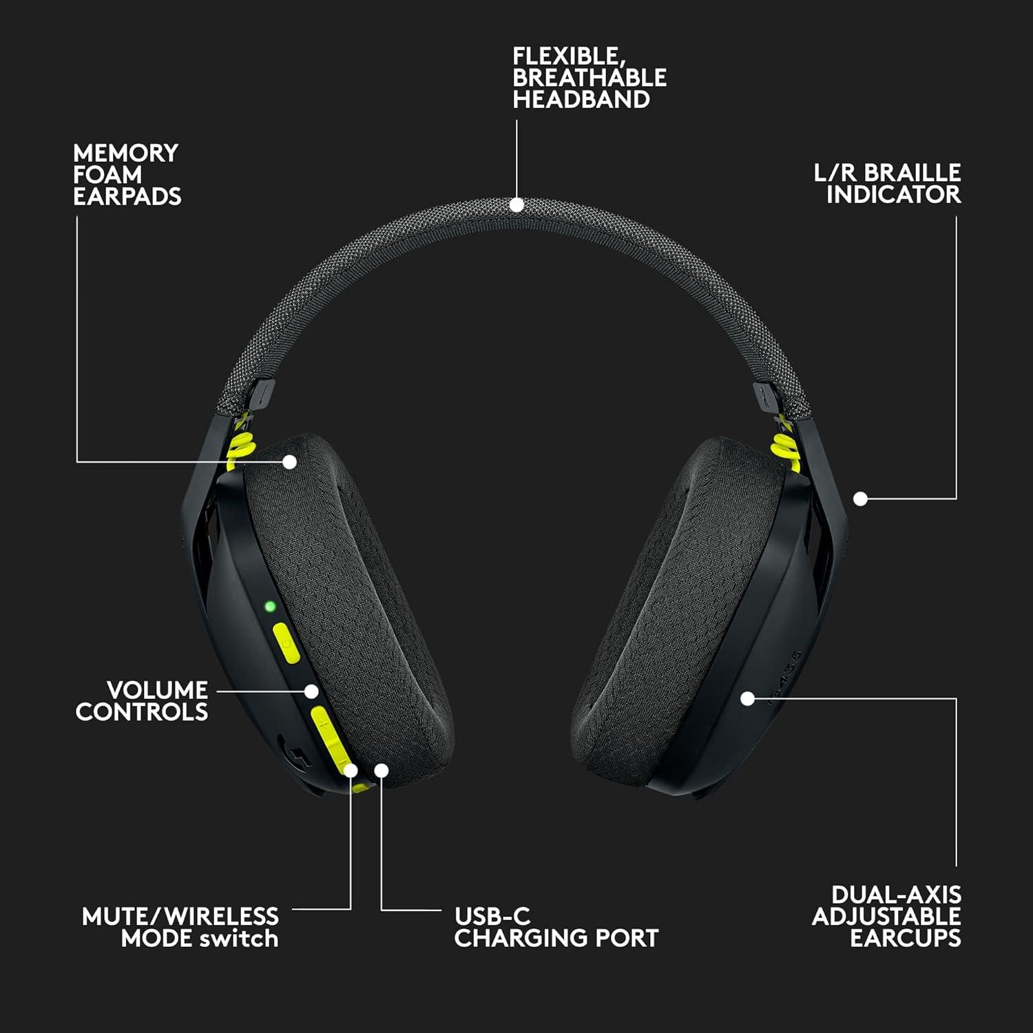 Auriculares Inalámbricos Logitech G435 + Micrófono Yeti Orb RGB