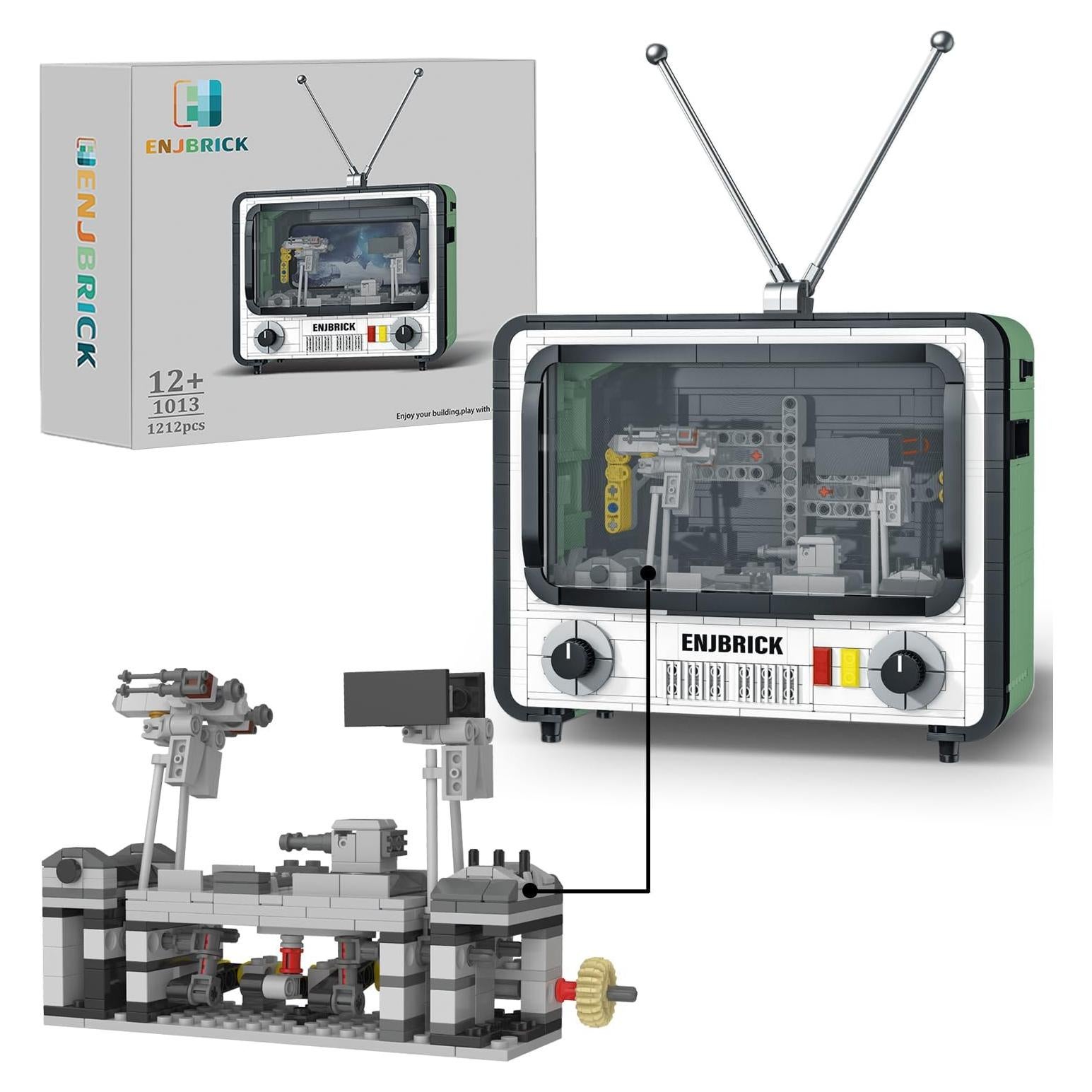 Set de Construcción TV Retro ENJBRICK 1212 Piezas 22x12 cm