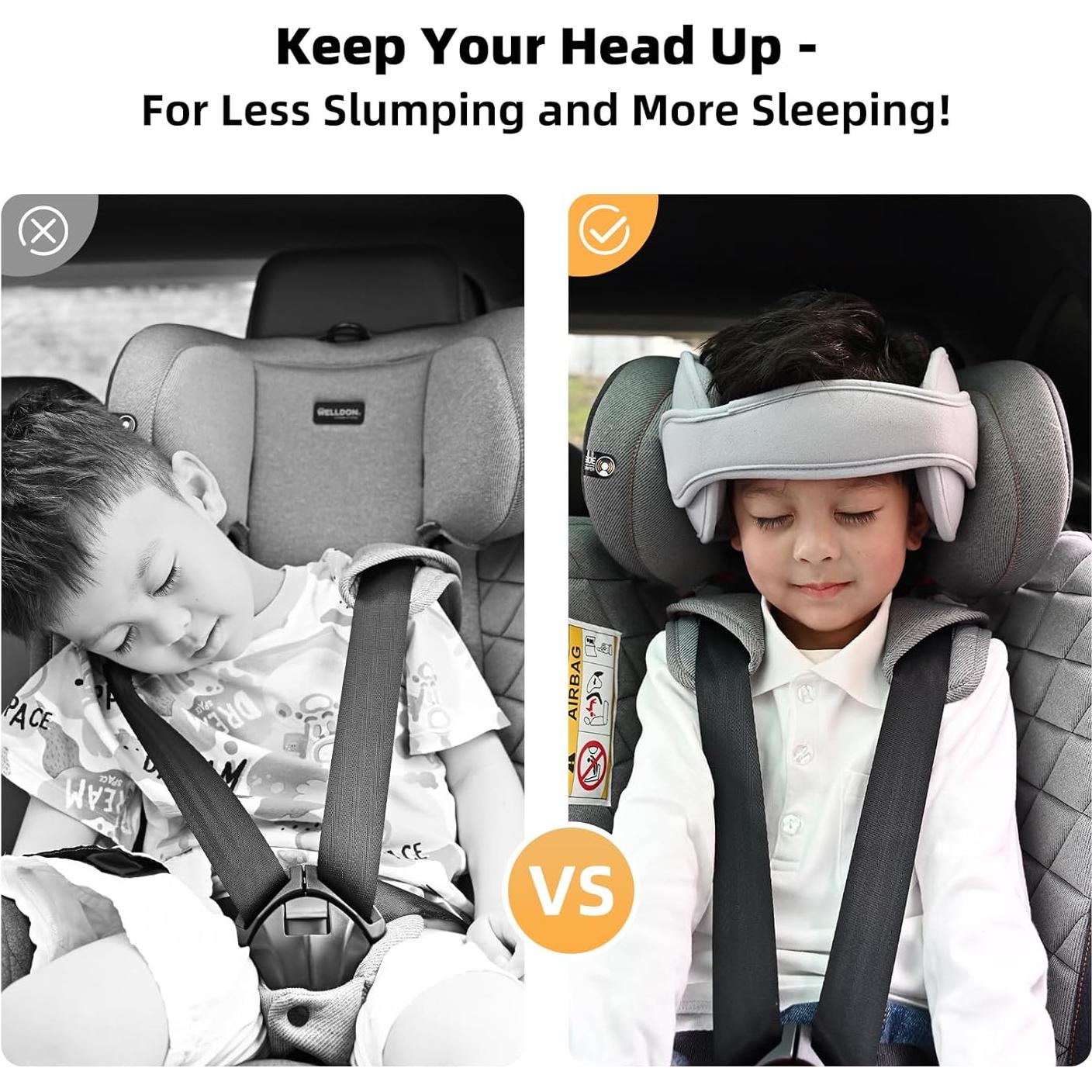 Soporte de Cabeza para Auto Letton Gris Ajustable Bebés