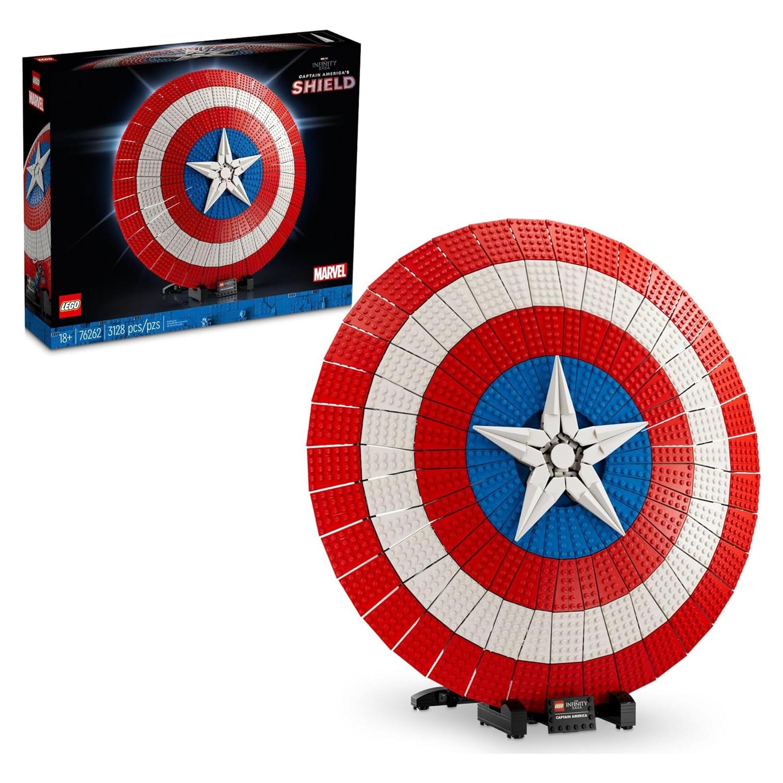 LEGO Marvel Escudo de Capitán América 76262 47 cm 3128 Piezas