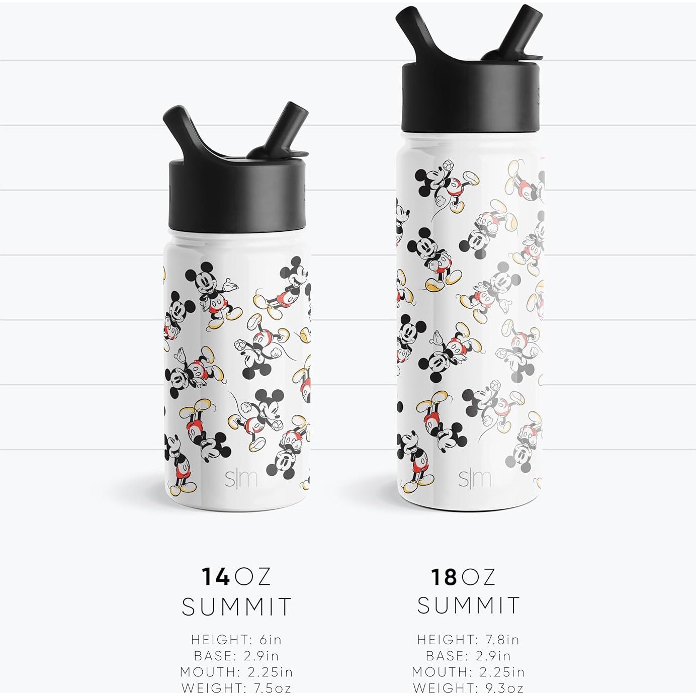 Botella de Agua Simple Modern 14oz Mickey Mouse Aislada