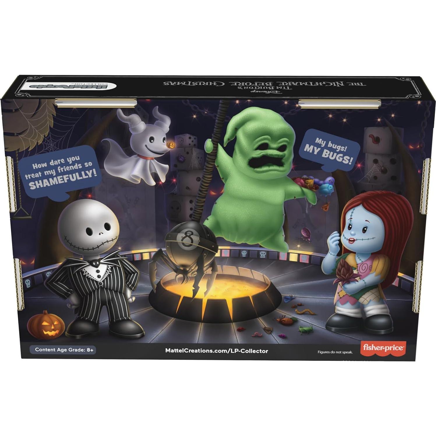 Conjunto de Figuras Little People Disney Tim Burton 4 Piezas