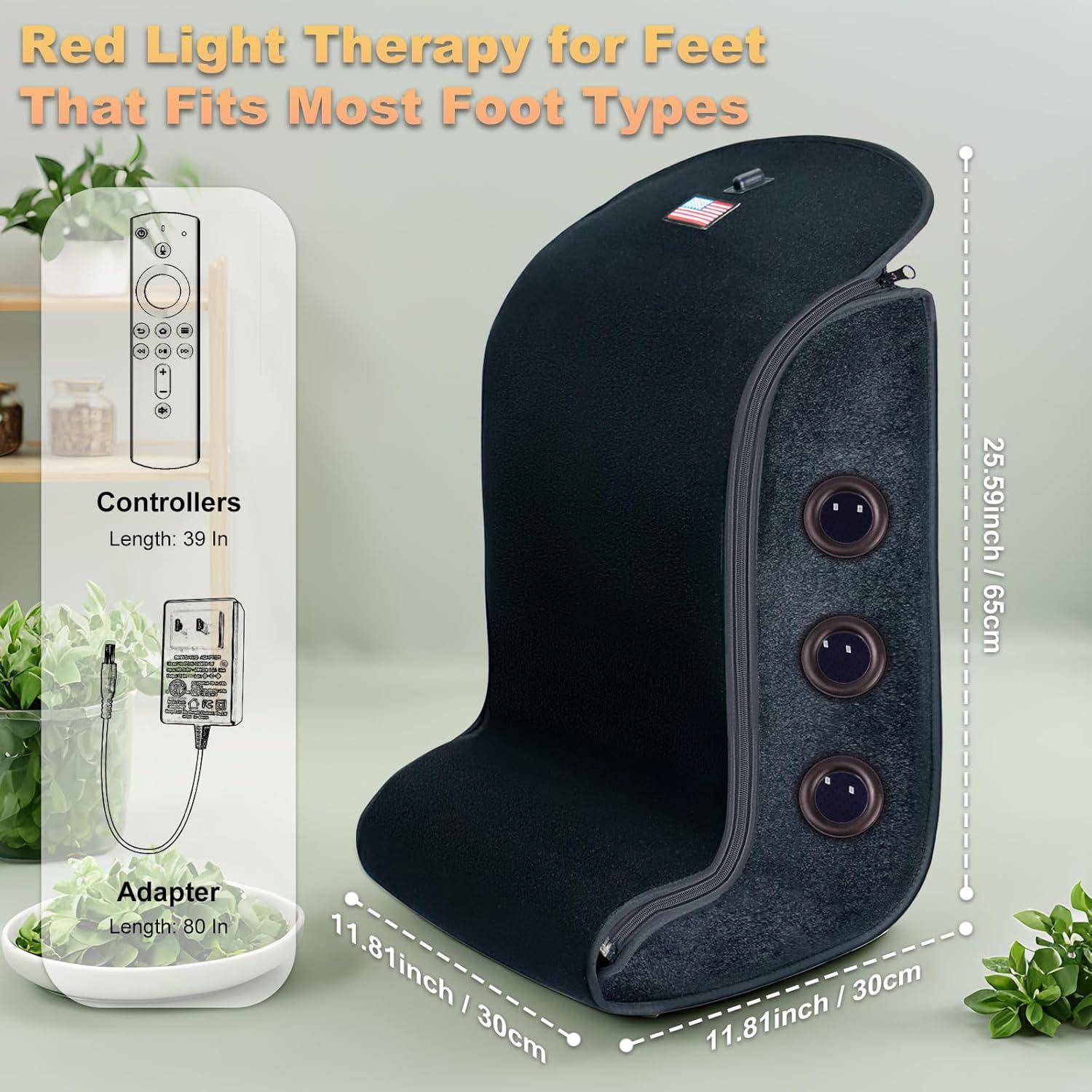 Terapia de Luz Roja Portátil Fuuerds para Pies y Piernas