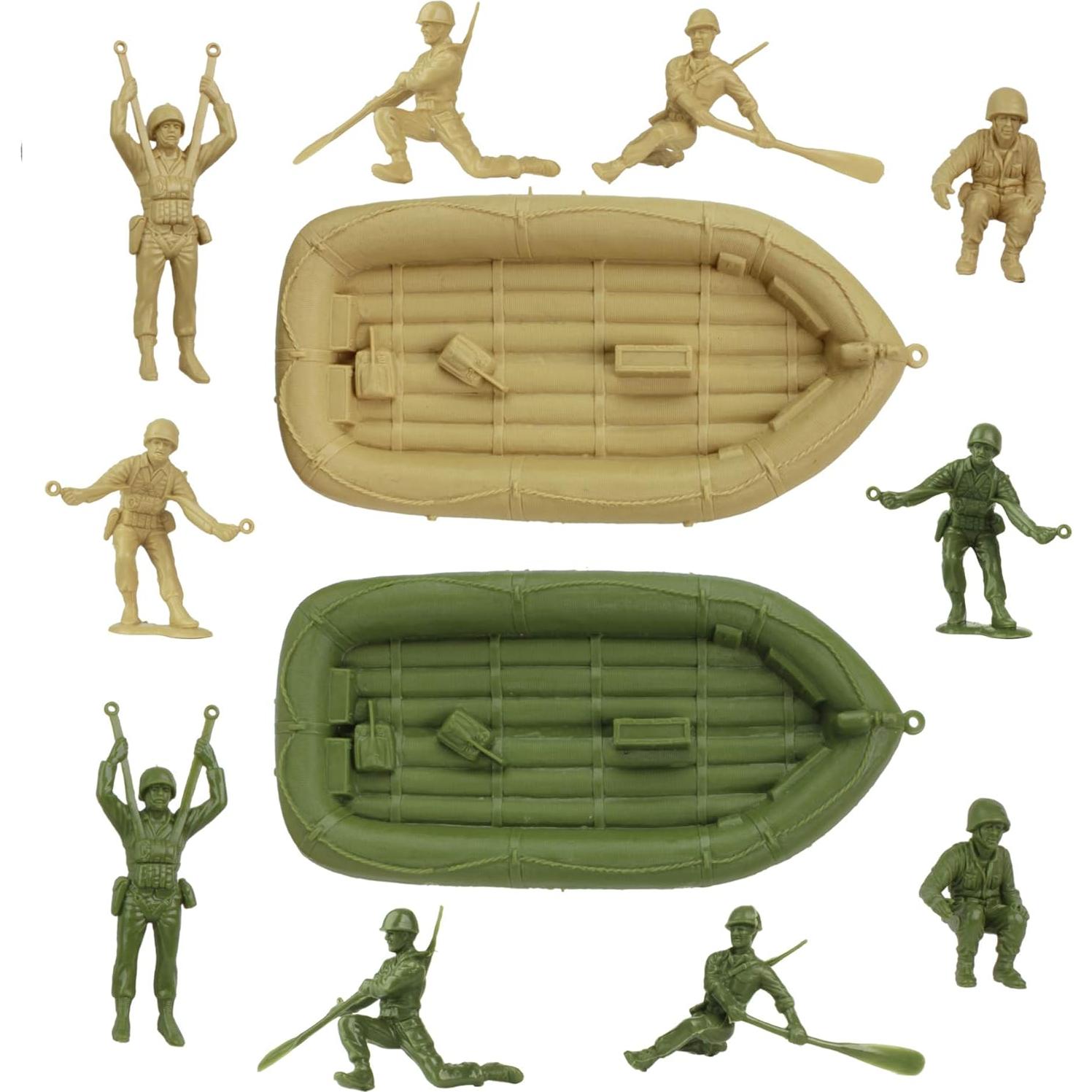 Soldados de Plástico BMC WW2 24pc Verde Oliva y Tan
