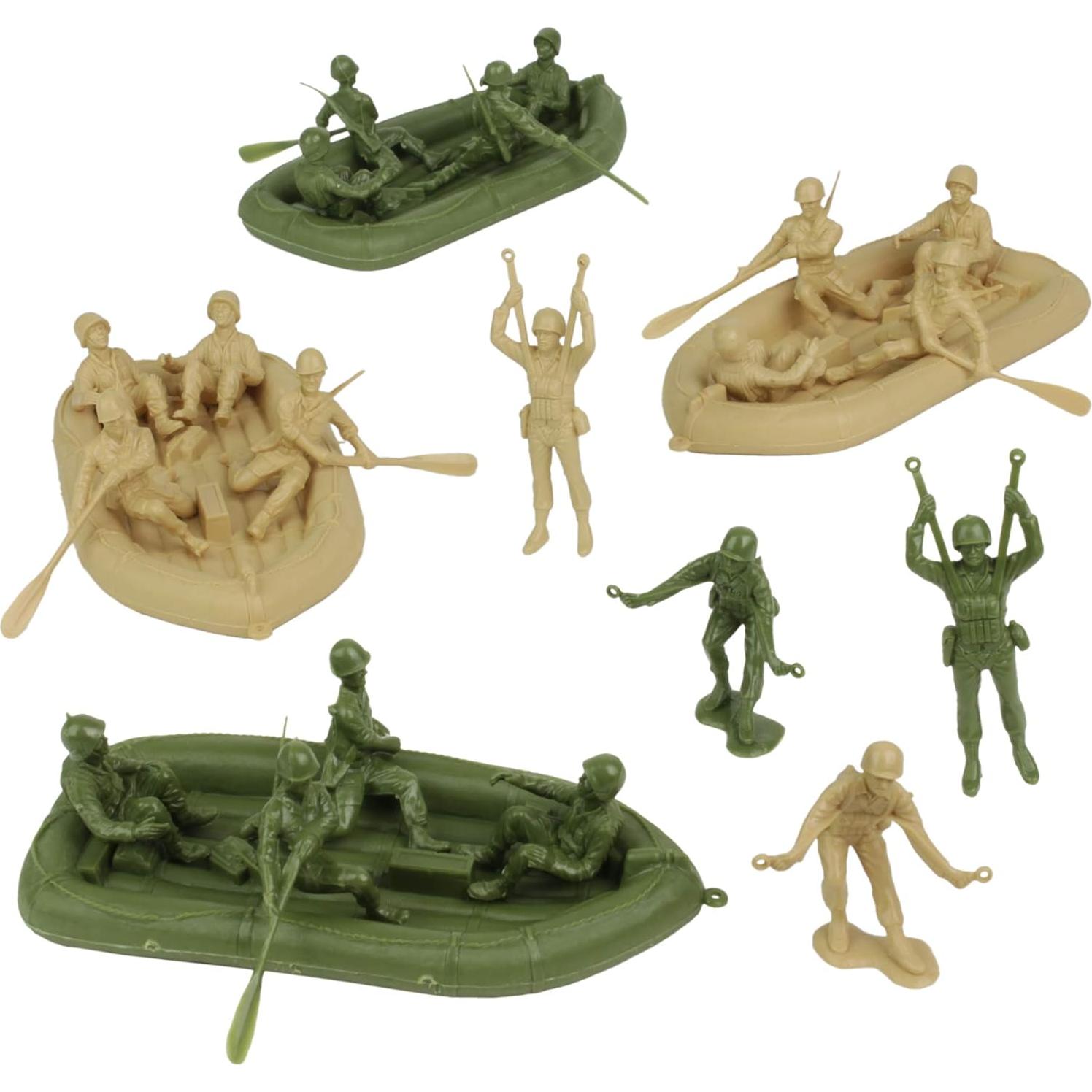 Soldados de Plástico BMC WW2 24pc Verde Oliva y Tan