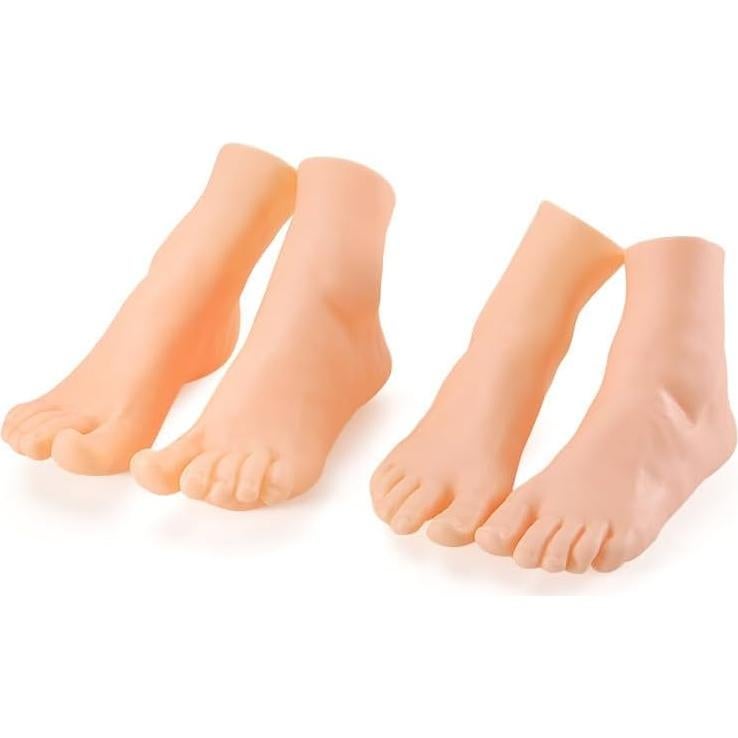 Pie de maniquí realista PVC Yangshine 24.5cm para exhibición