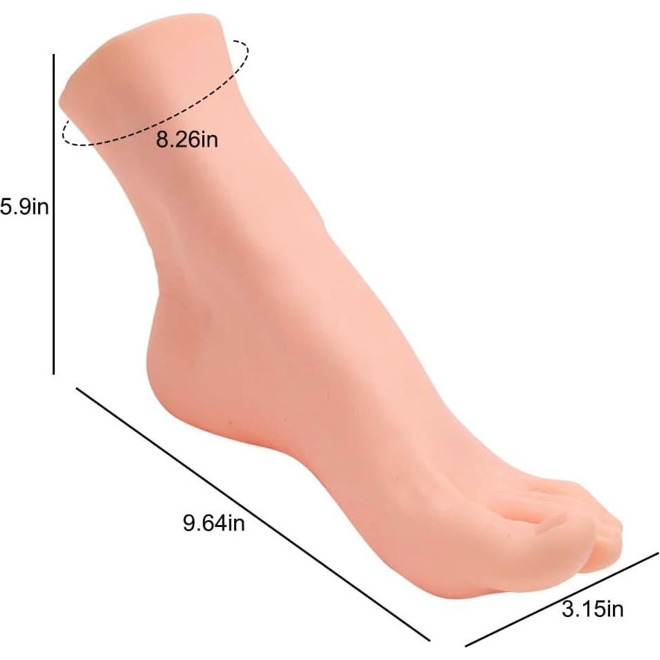 Pie de maniquí realista PVC Yangshine 24.5cm para exhibición