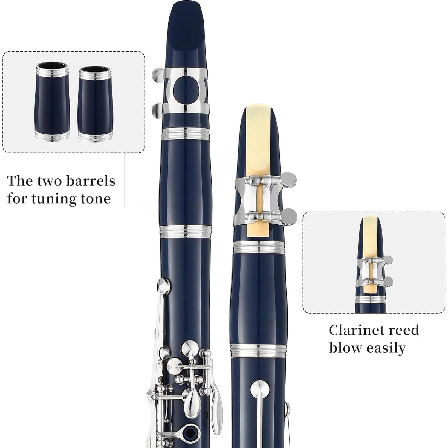 Clarinete LeSage CLA-BU para Estudiantes en Si Bemol