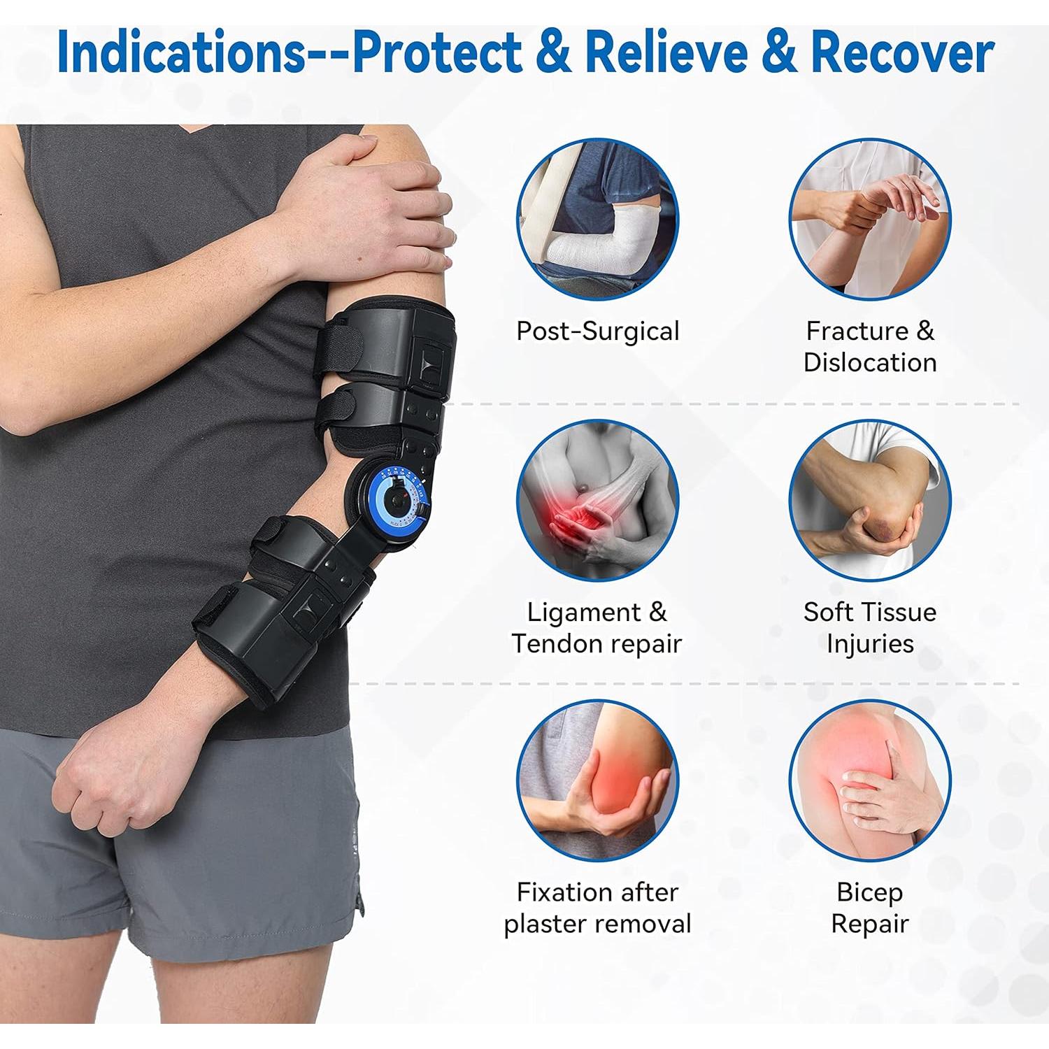 Soporte de Codo Orthomen Ajustable con Bisagra ROM para Recuperación