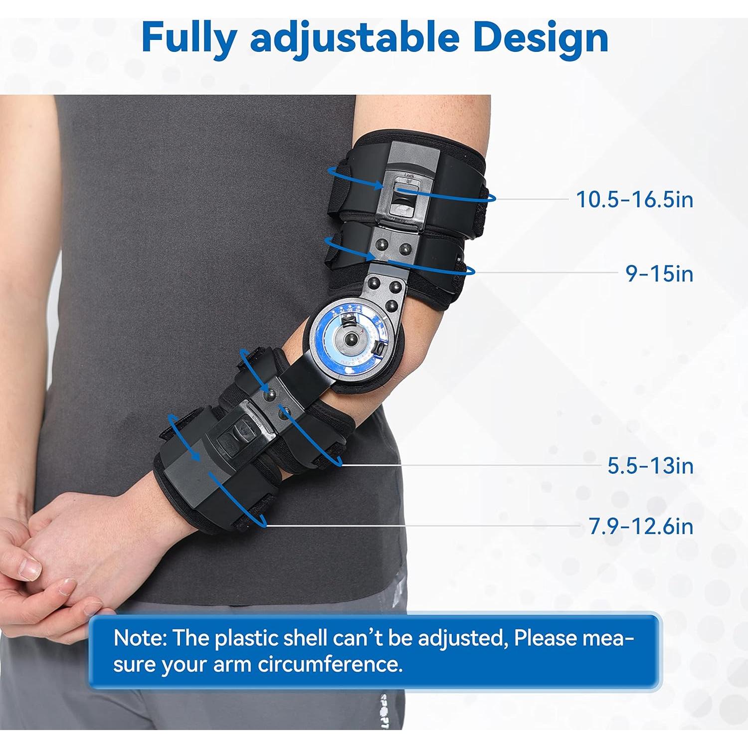Soporte de Codo Orthomen Ajustable con Bisagra ROM para Recuperación