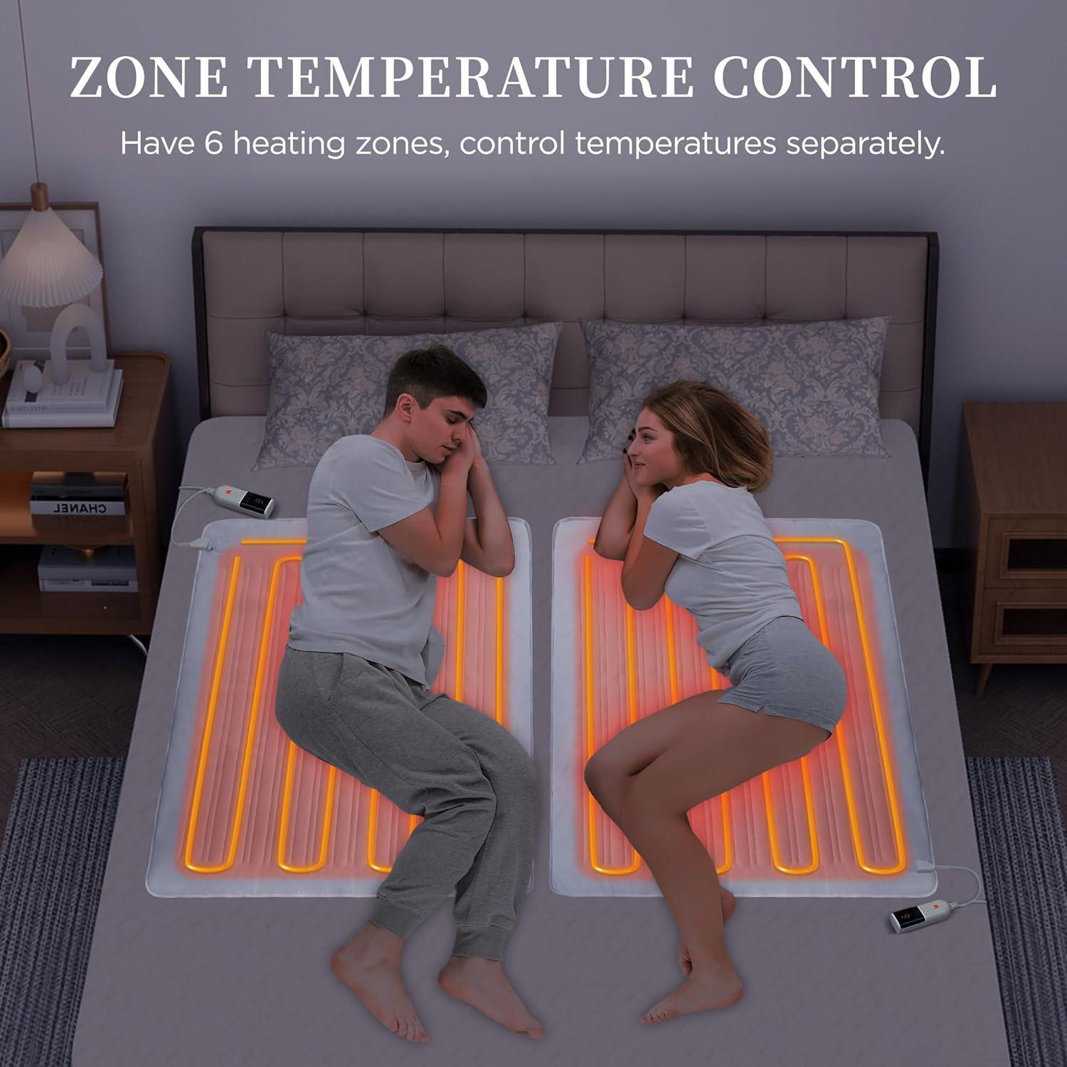 Almohadilla Térmica Eléctrica Mini Twin 140x79cm 6 Niveles Calor