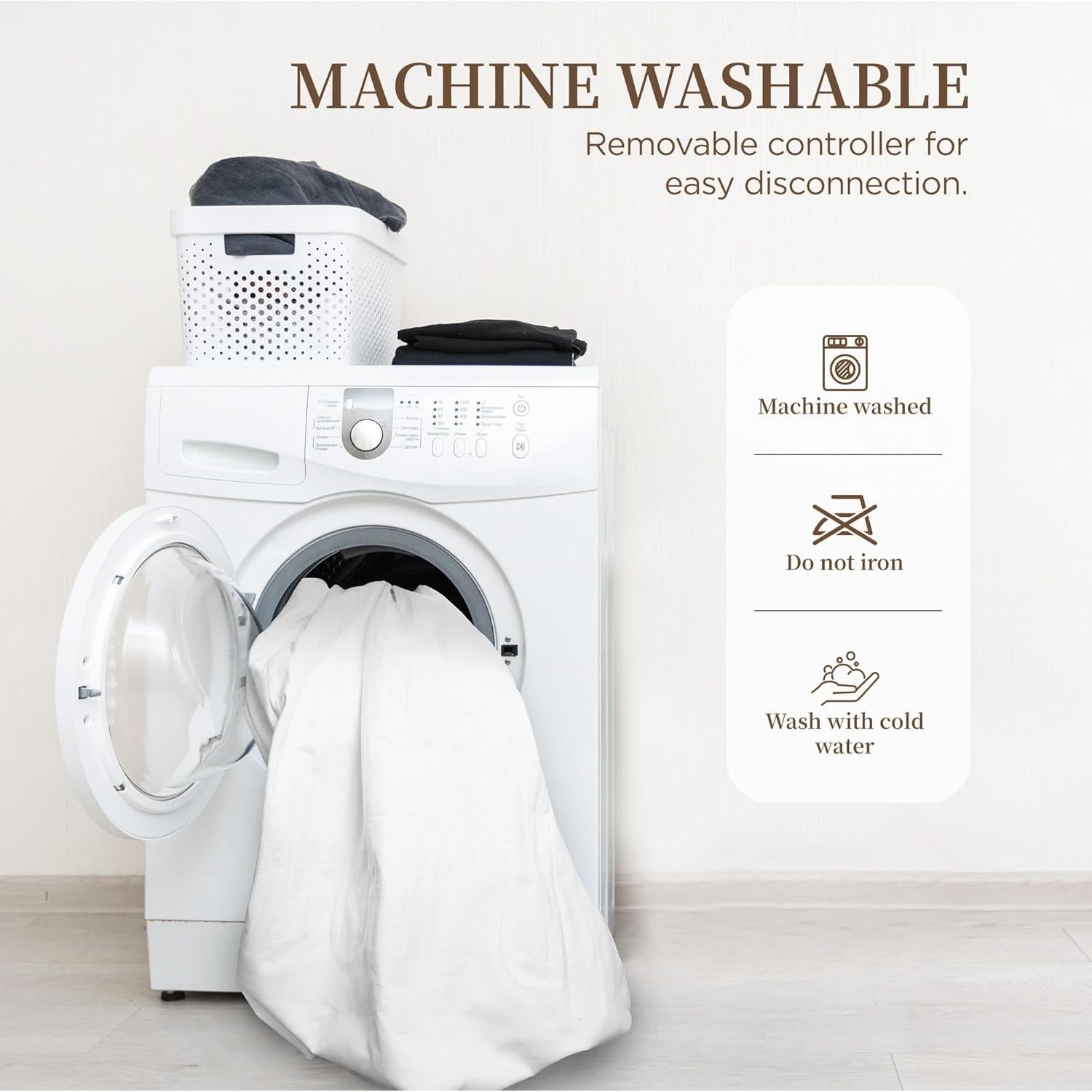 Almohadilla Térmica Eléctrica Mini Twin 140x79cm 6 Niveles Calor