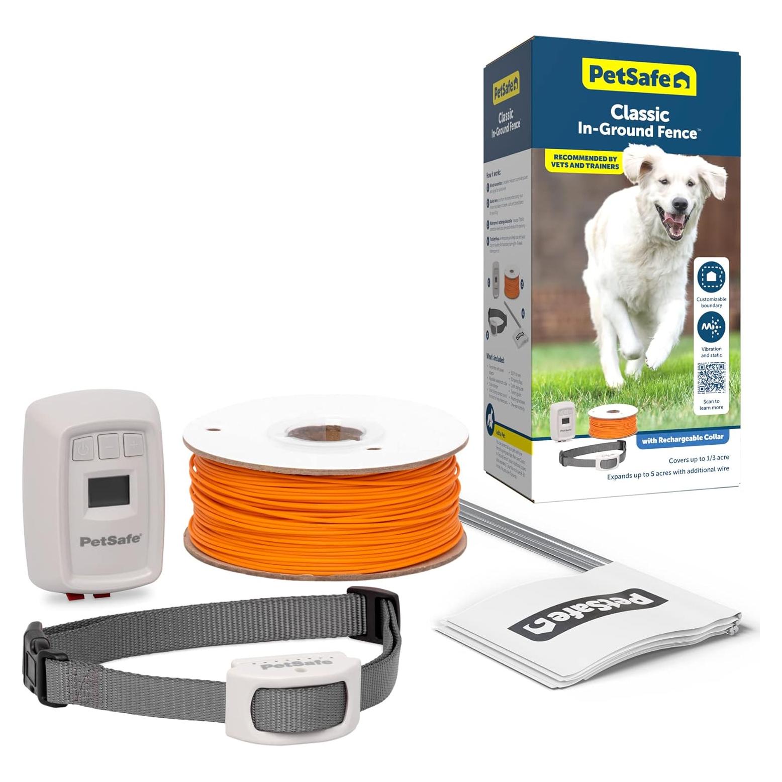 Cerca Subterranea PetSafe Classic para Gatos y Perros - Expandible 2 Hectáreas