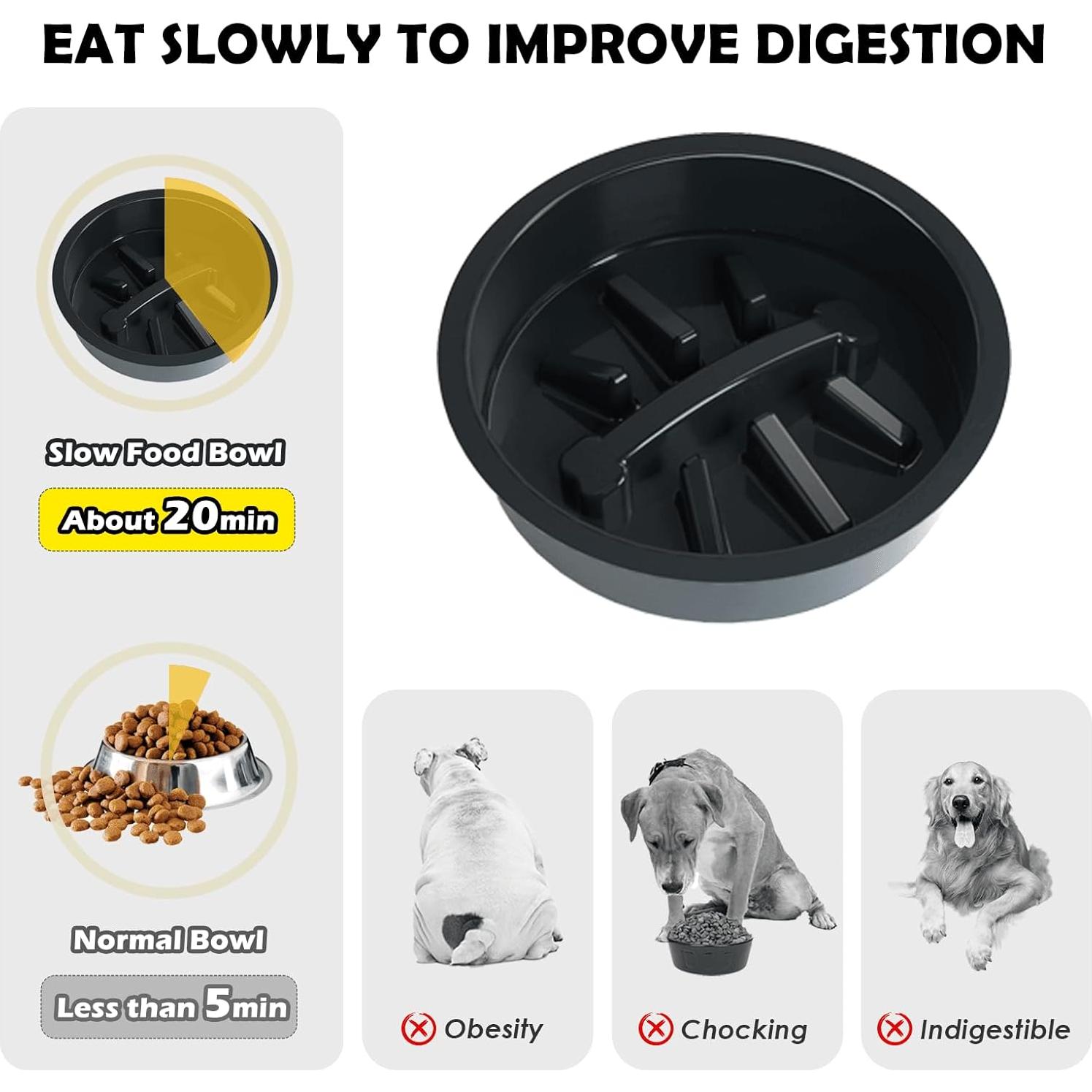 Cuencos Elevados para Perros ADENGL - Ajustable 9 Alturas 1.7L