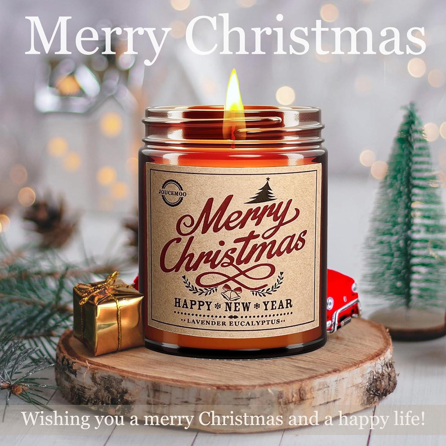 Velas Aromáticas de Lavanda y Eucalipto JOUCEMOO 7oz Cera de Soja