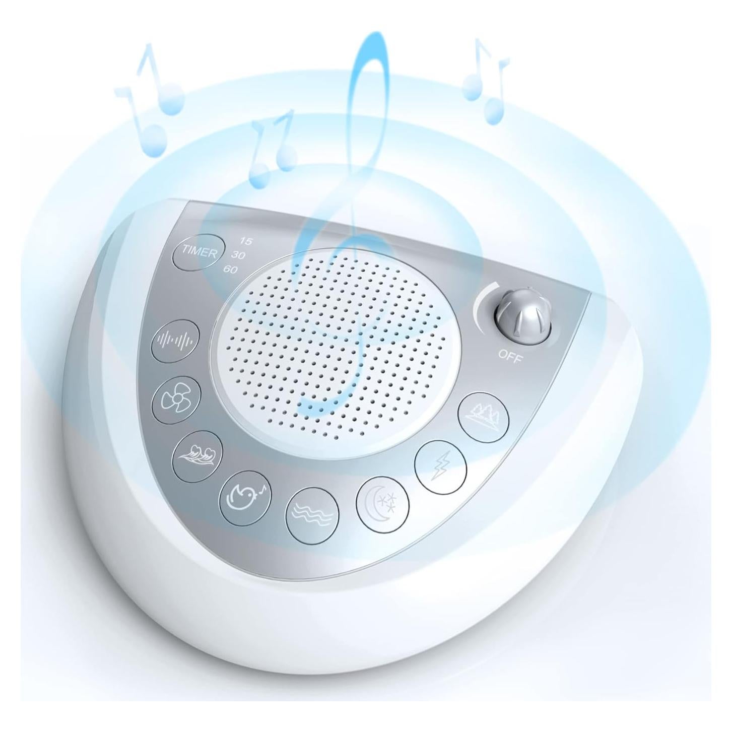 Máquina de Ruido Blanco Mesqool con 24 Sonidos Relajantes