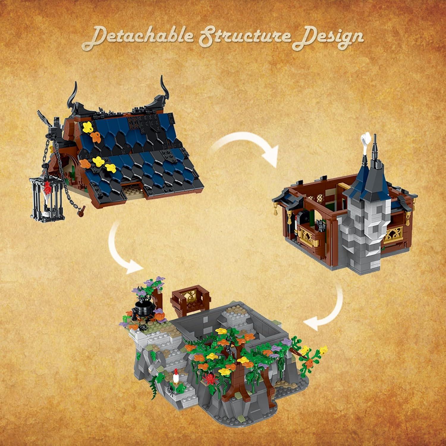 Set de Construcción Casa Medieval JMBricklayer 1964 Piezas