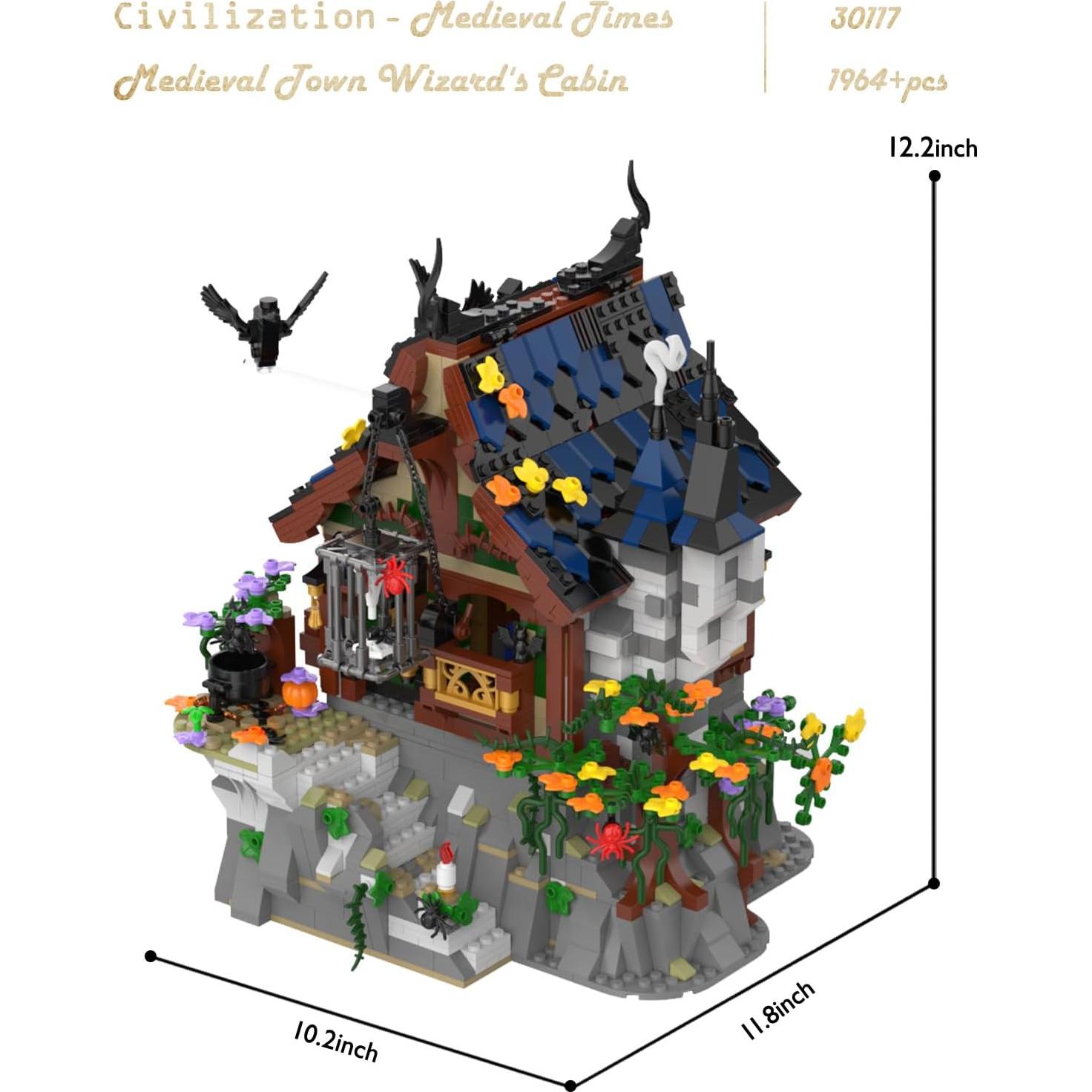 Set de Construcción Casa Medieval JMBricklayer 1964 Piezas