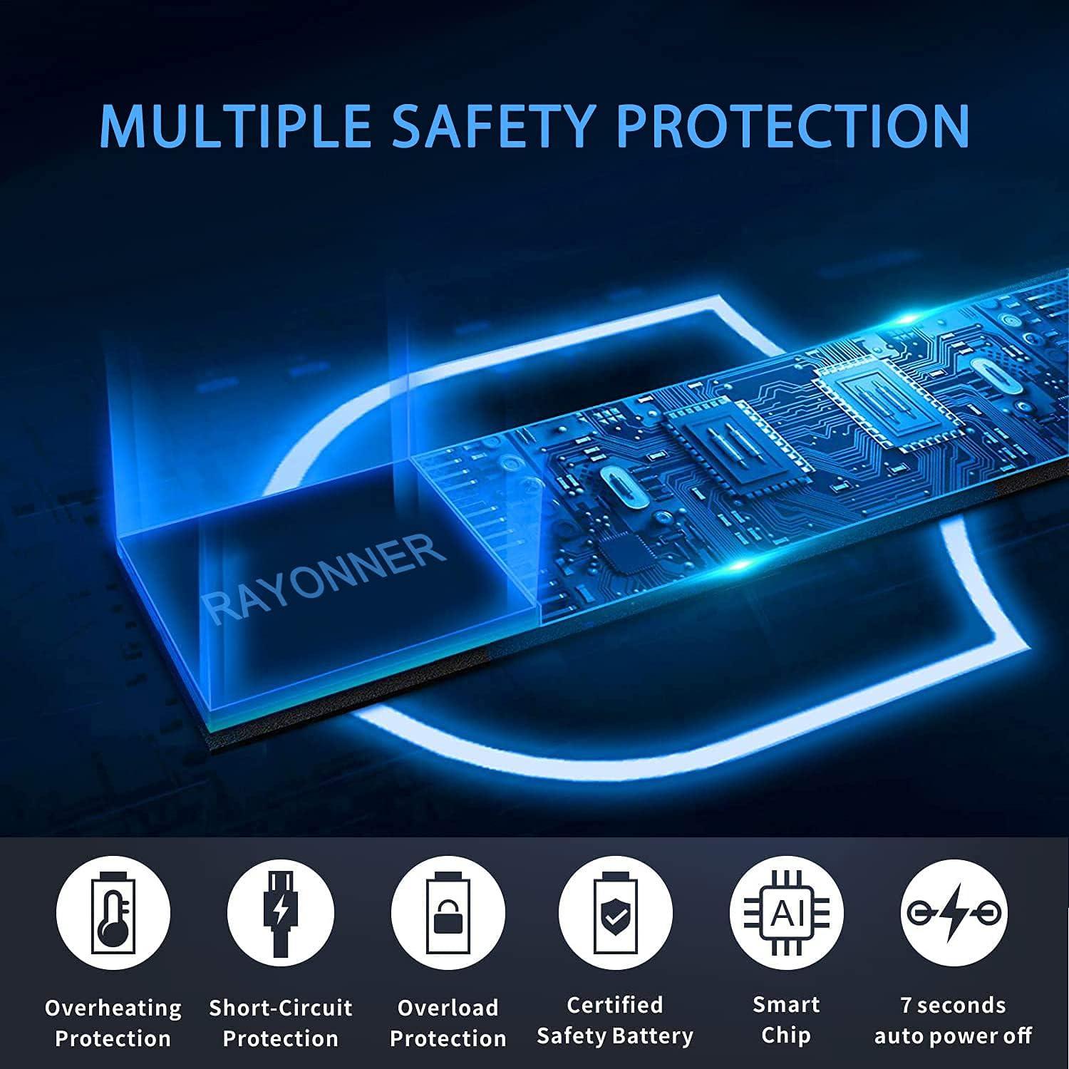 Encendedor Eléctrico RAYONNER Plasma Arc Recargable USB - 2 Piezas