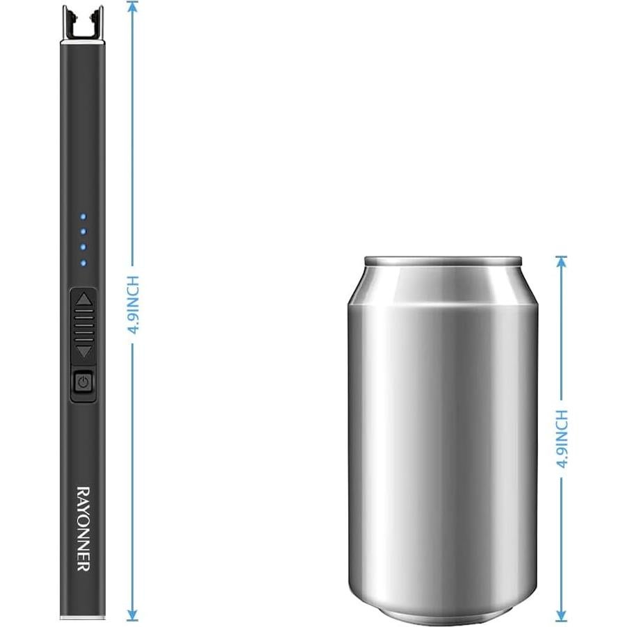 Encendedor Eléctrico RAYONNER Plasma Arc Recargable USB - 2 Piezas