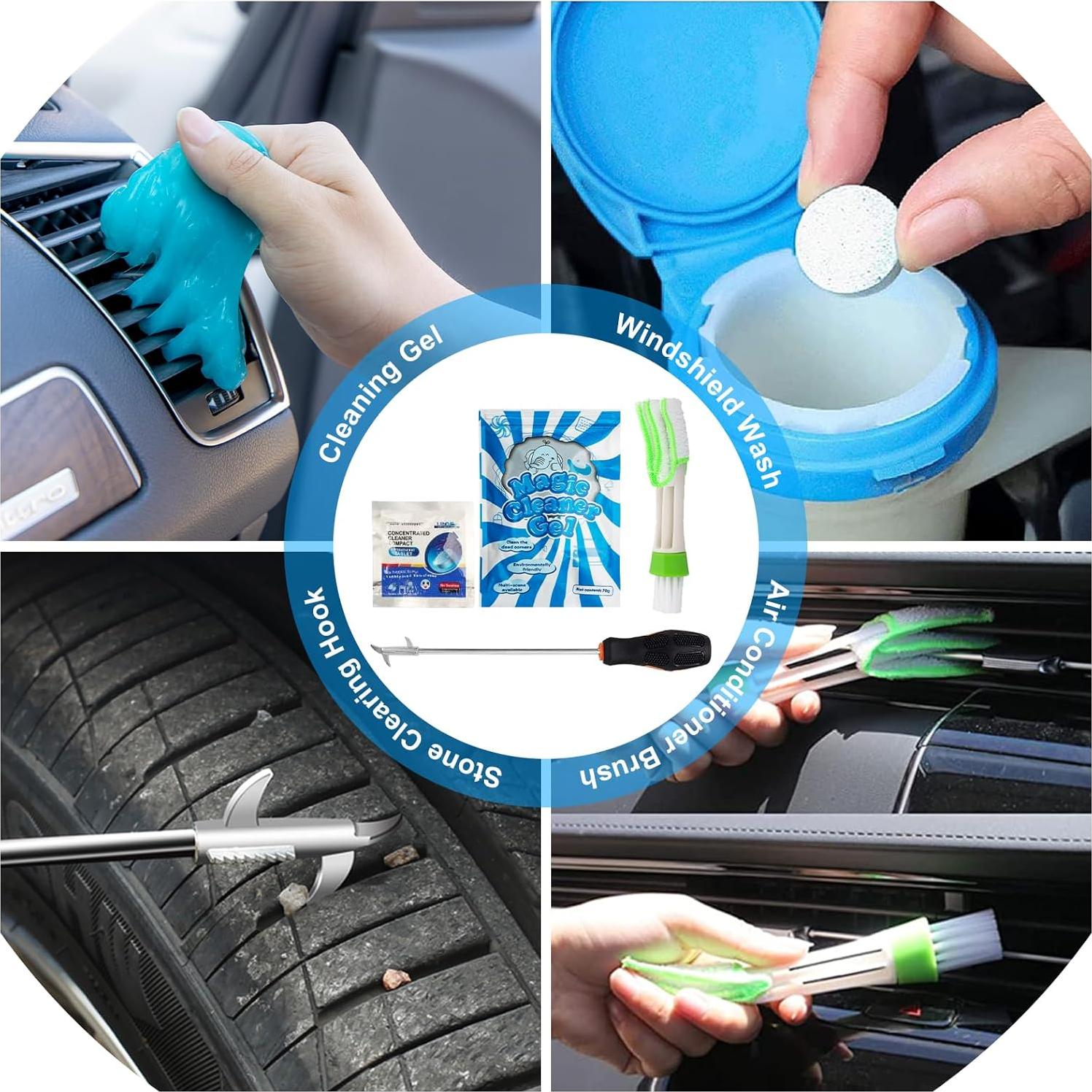 Kit de Detallado de Autos 30Pcs AUTODECO - Limpieza Interior y Exterior