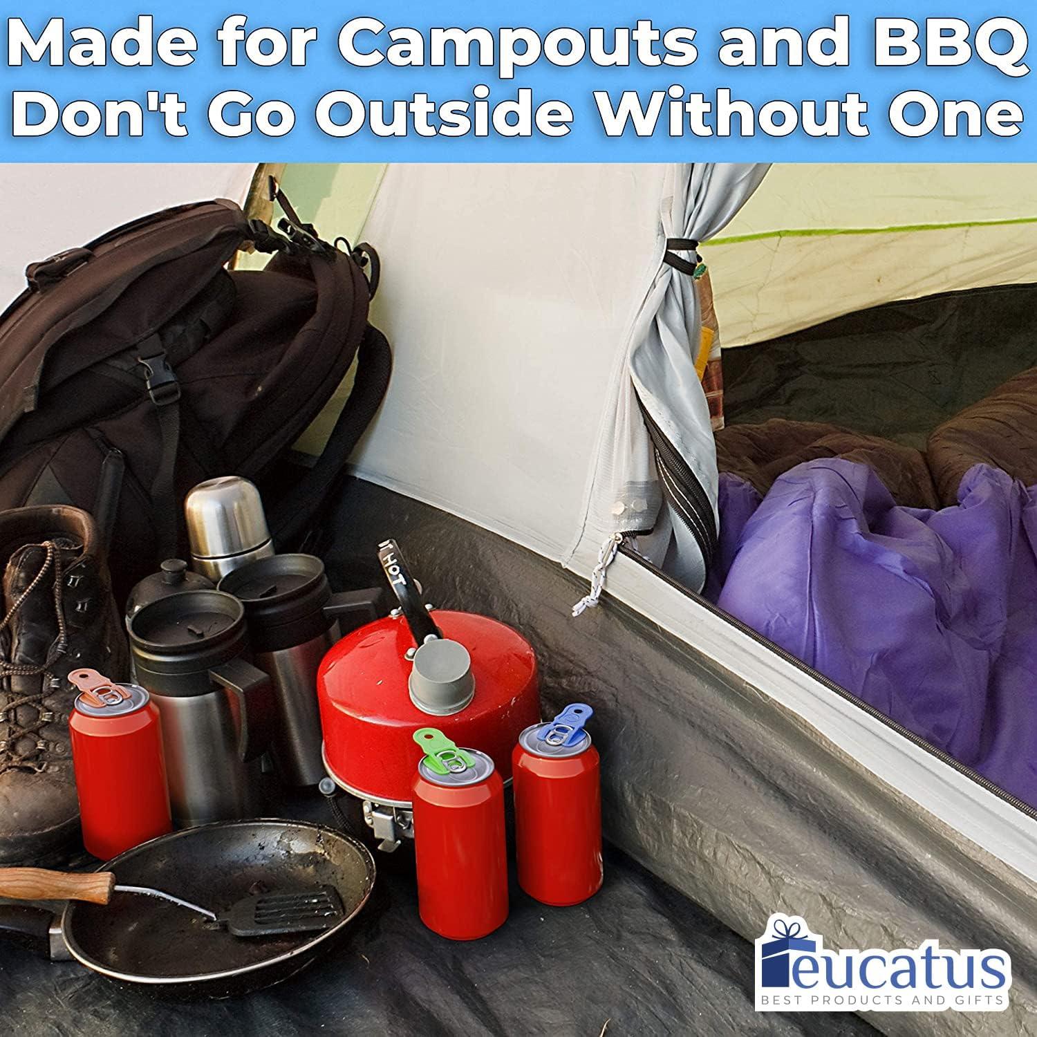 Set de 6 Tapas de Lata EUCATUS para Bebidas - Protección Insectos