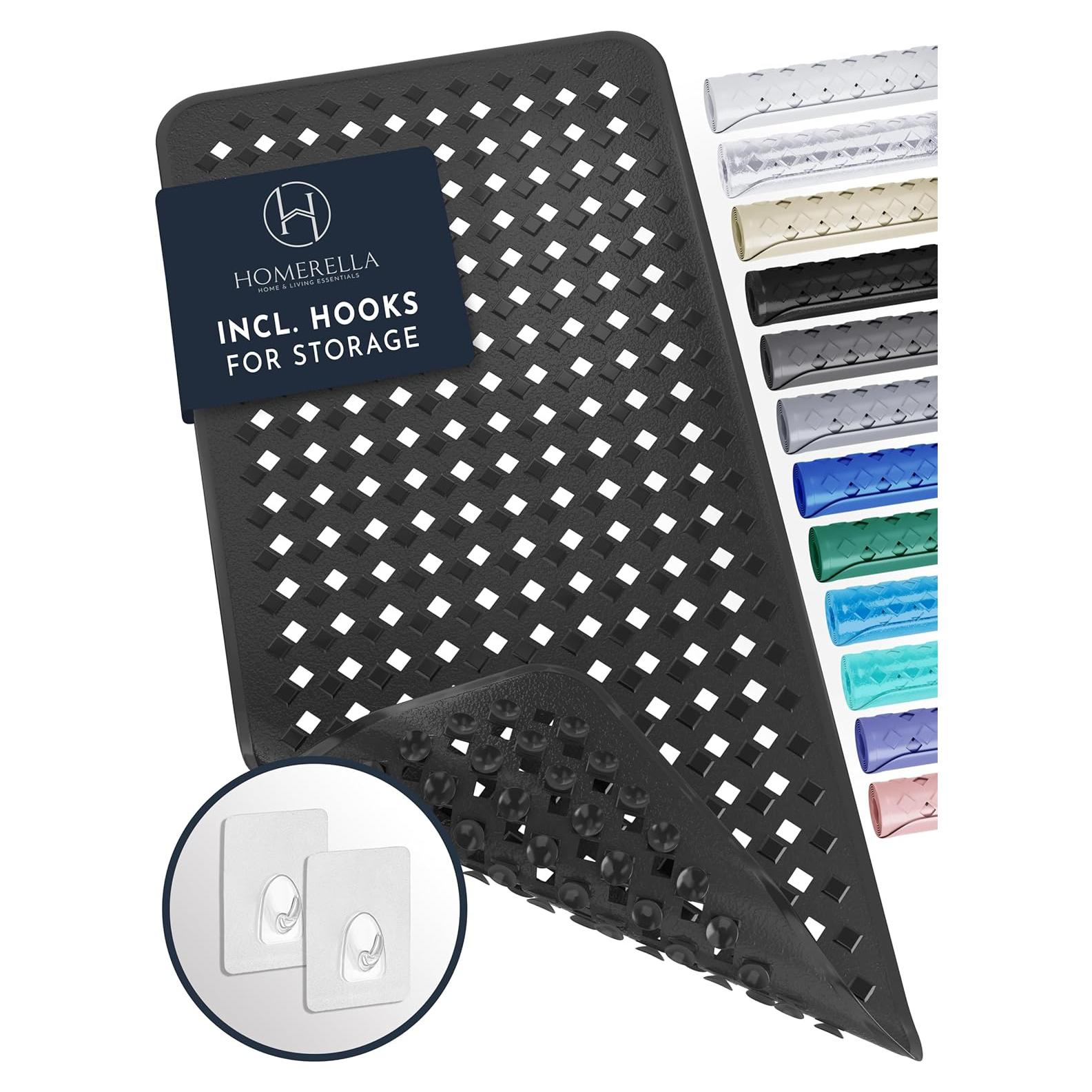 Alfombrilla de Baño Antideslizante Homerella 87.6x39.4cm Negra