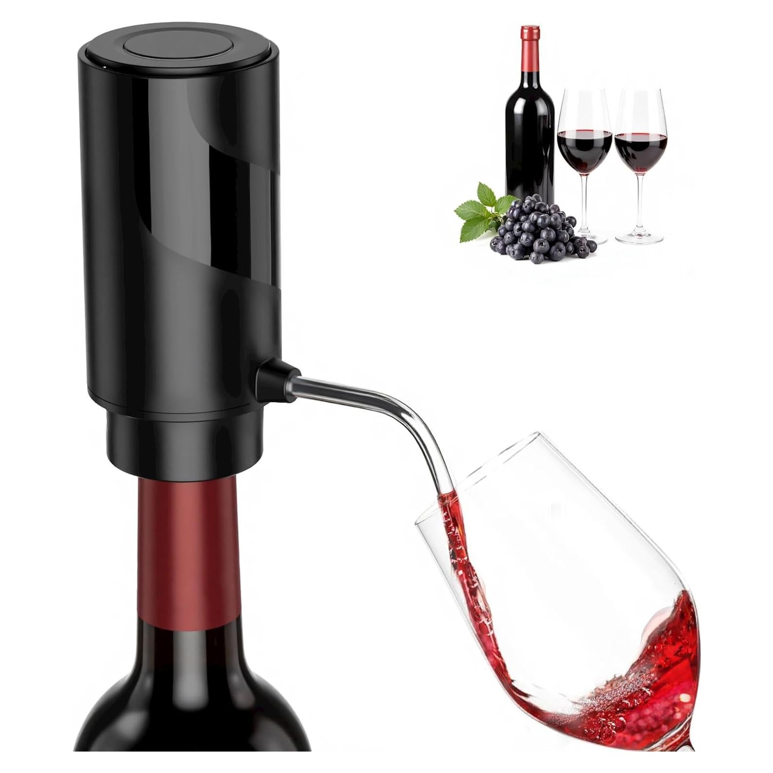 Aireador de Vino Eléctrico ZH-KD7 con Carga USB y Vertedor