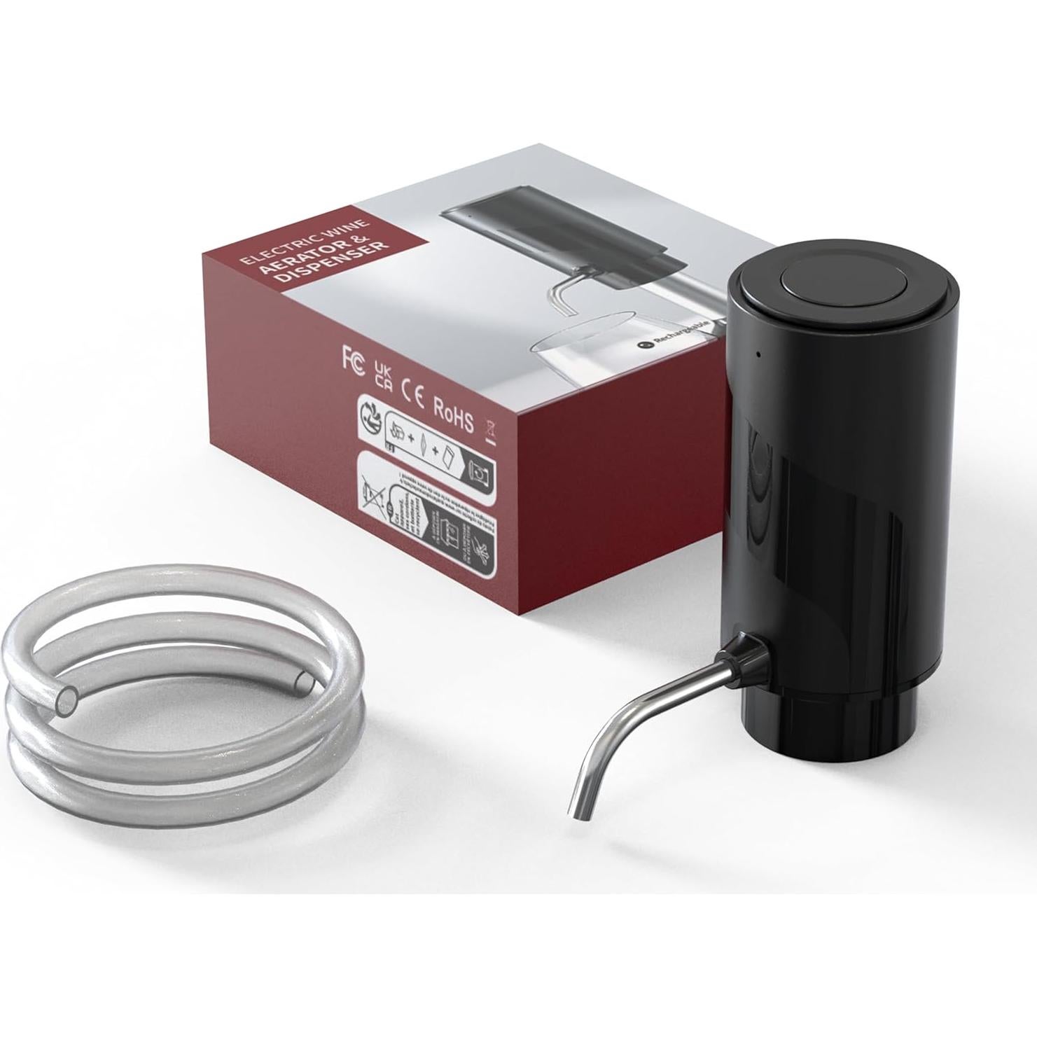 Aireador de Vino Eléctrico ZH-KD7 con Carga USB y Vertedor