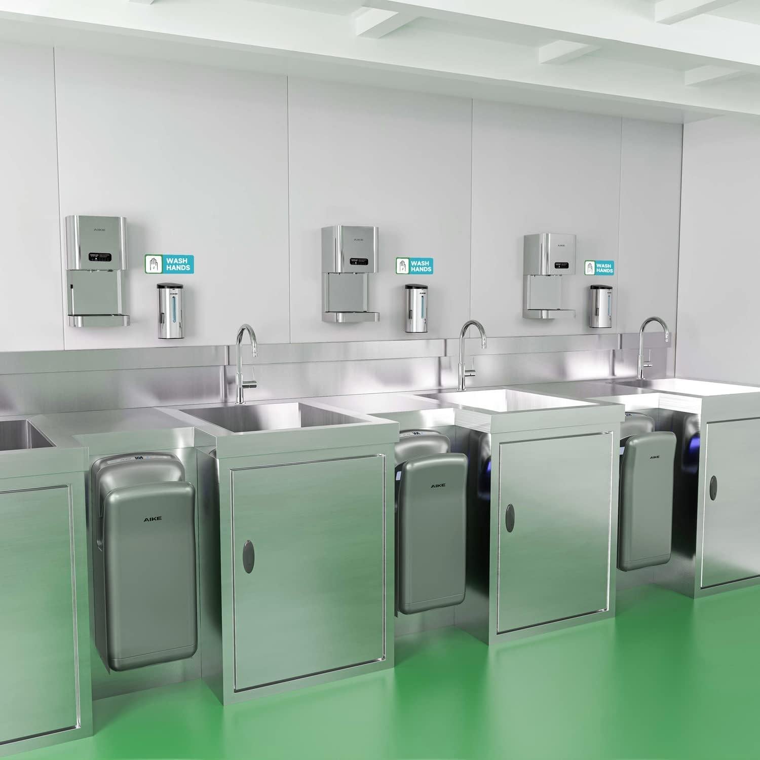 Secador de manos vertical AIKE AK2005H con filtro HEPA 1850W