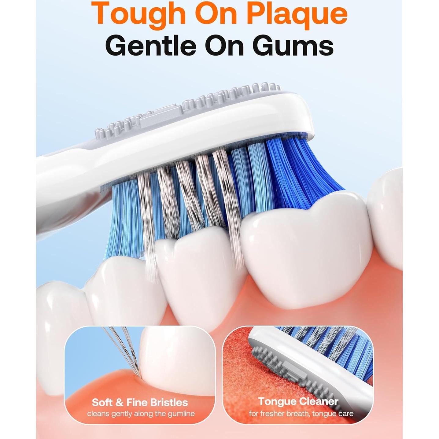 Cepillo de Dientes Eléctrico Bitvae H1D2 Ultrasónico 5 Modos