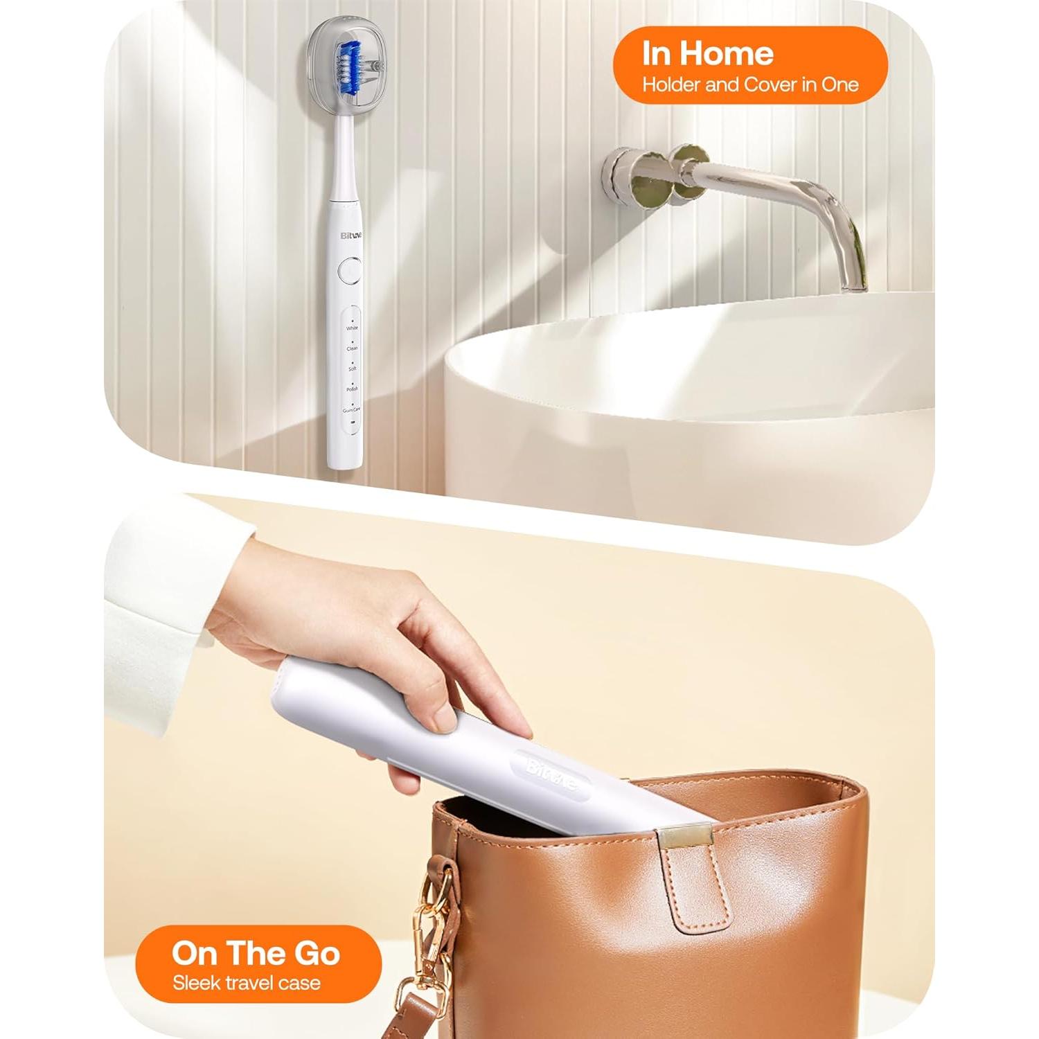 Cepillo de Dientes Eléctrico Bitvae H1D2 Ultrasónico 5 Modos