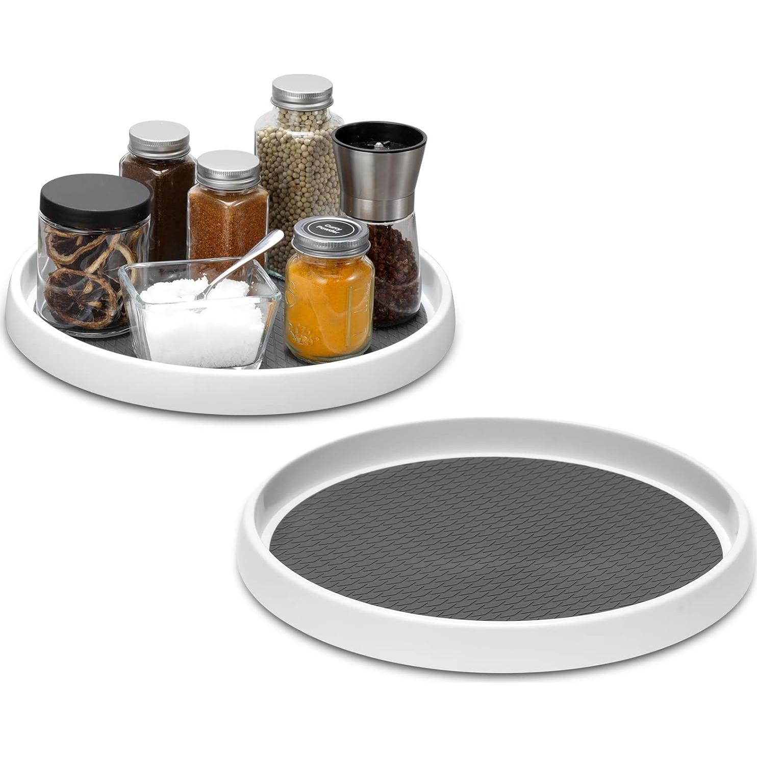 Organizador Lazy Susan Antideslizante LANDNEOO 30 cm - Paquete de 2