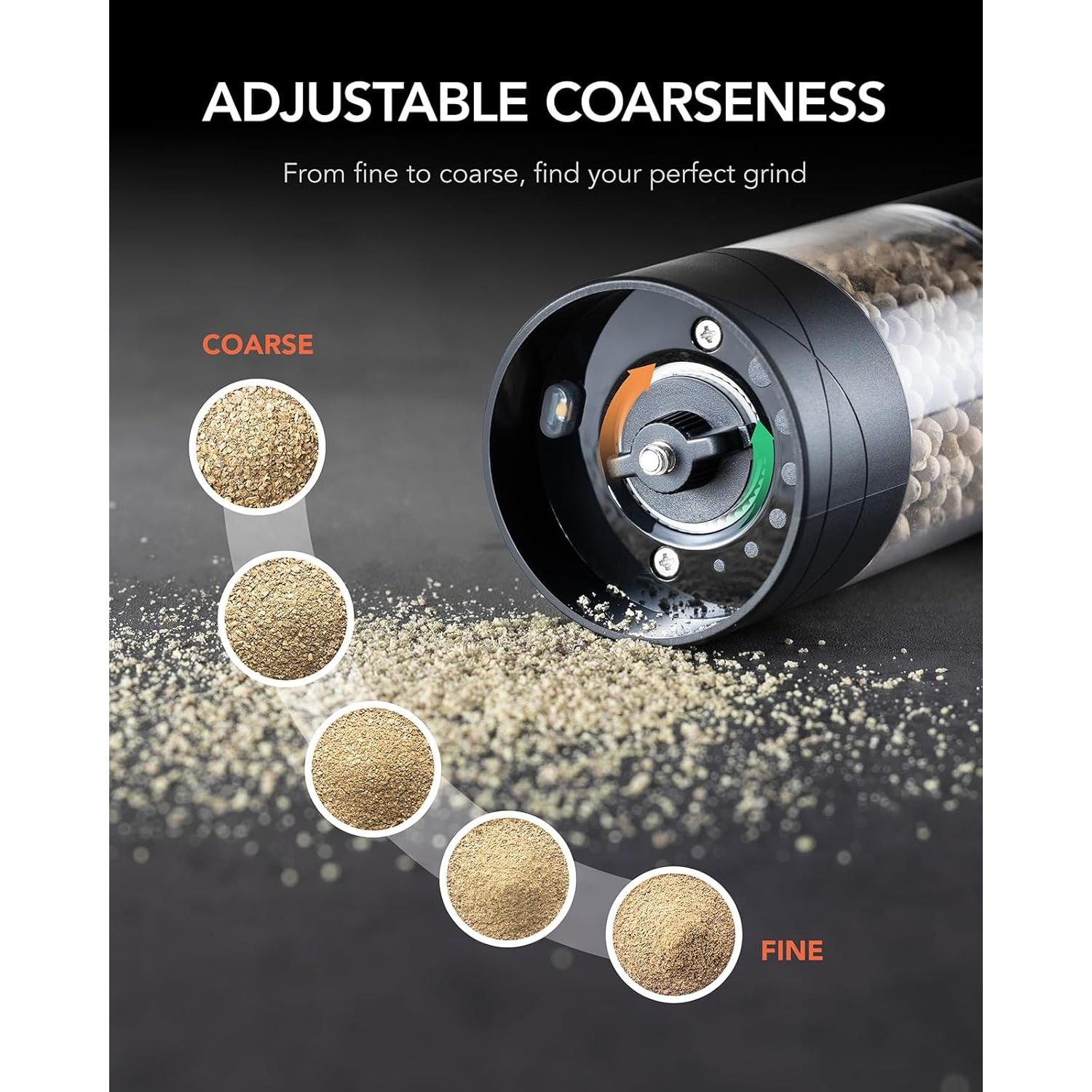 Molinillos Eléctricos de Sal y Pimienta FORLIM, Recargables USB, 2 Pzs