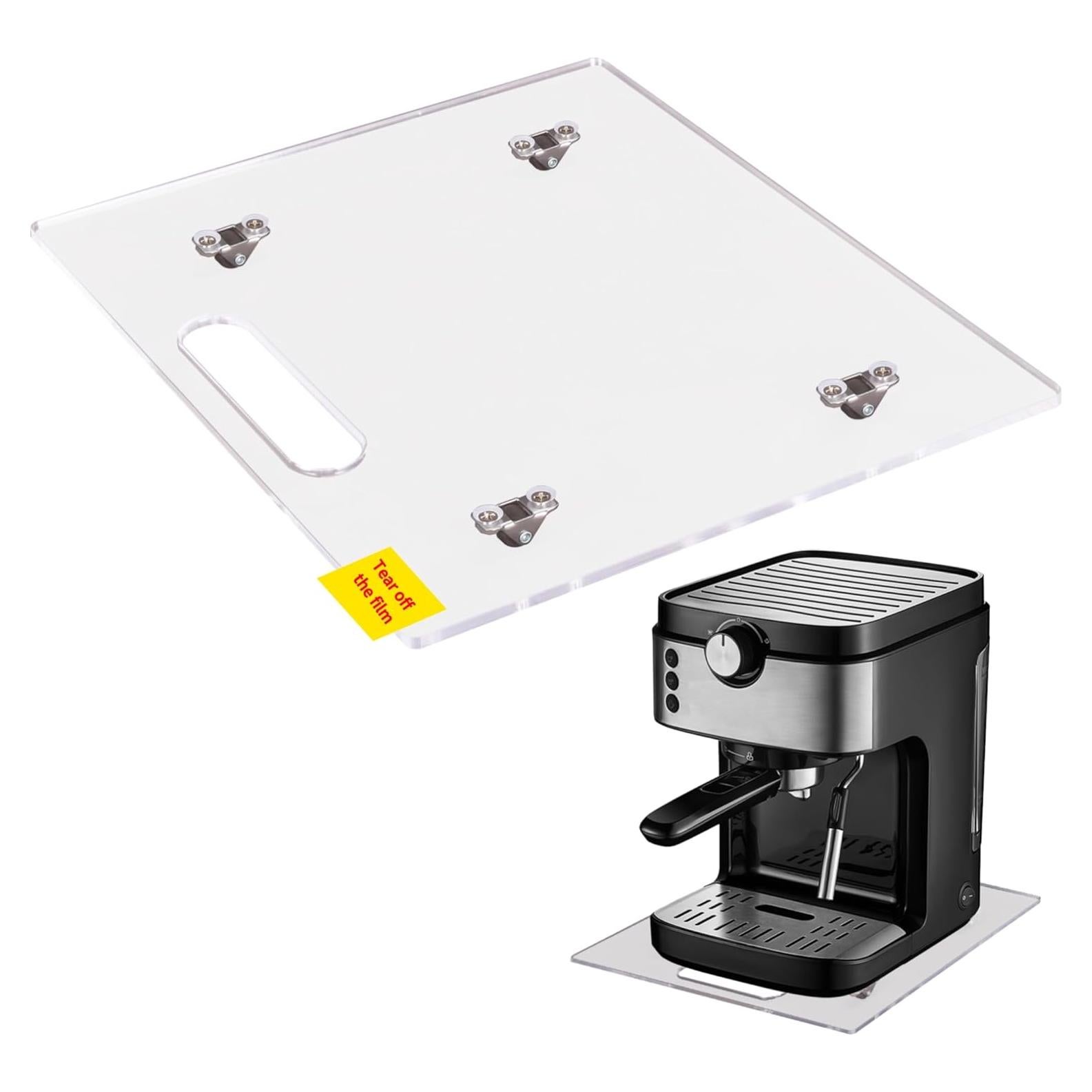 Bandeja deslizante para cafetera Mostshells 30.5x25.4 cm incoloro