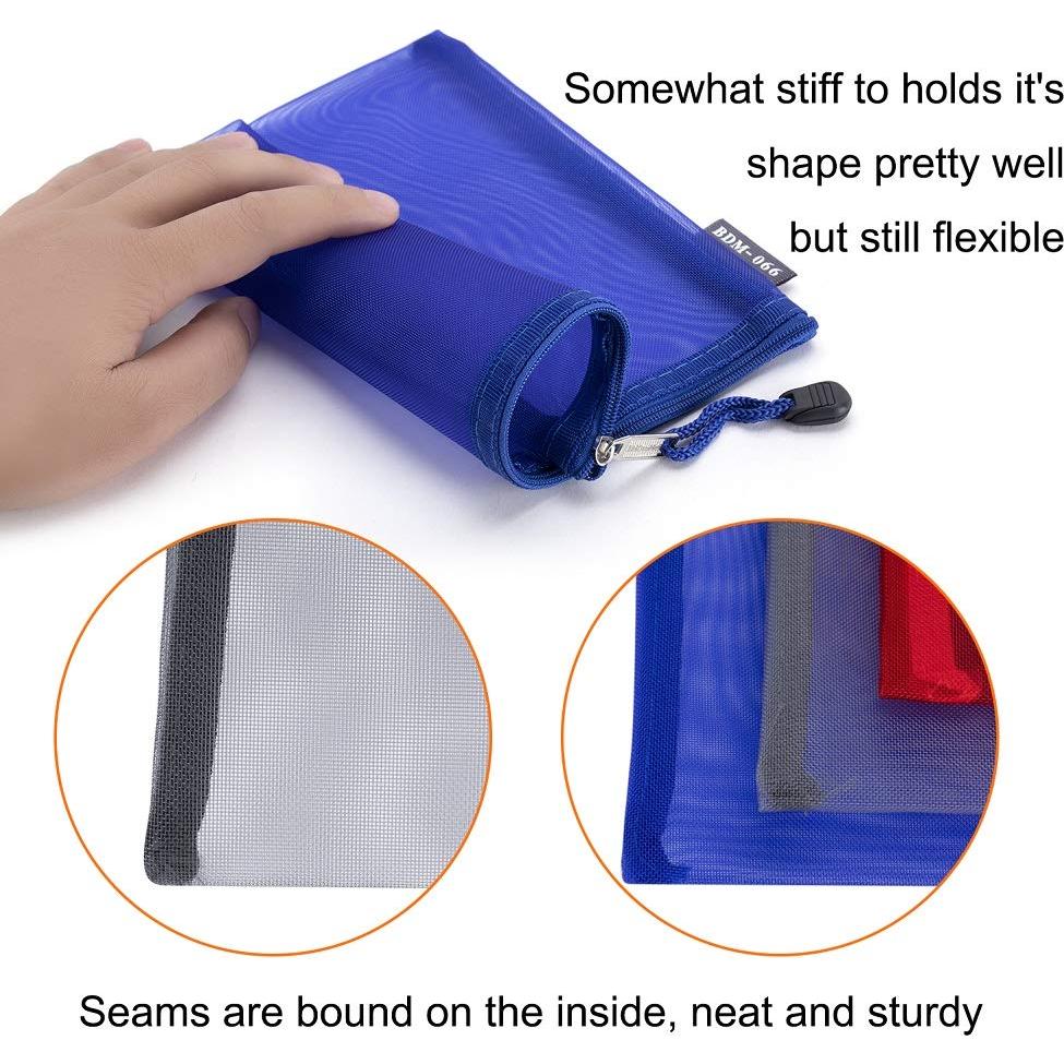 HRX Paquete 6 Bolsas Cosméticas Malla Nylon A5 Organizador