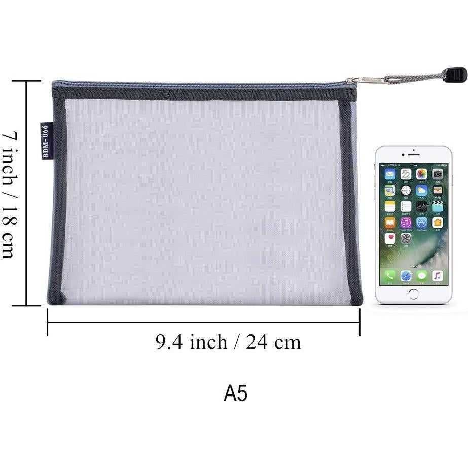 HRX Paquete 6 Bolsas Cosméticas Malla Nylon A5 Organizador